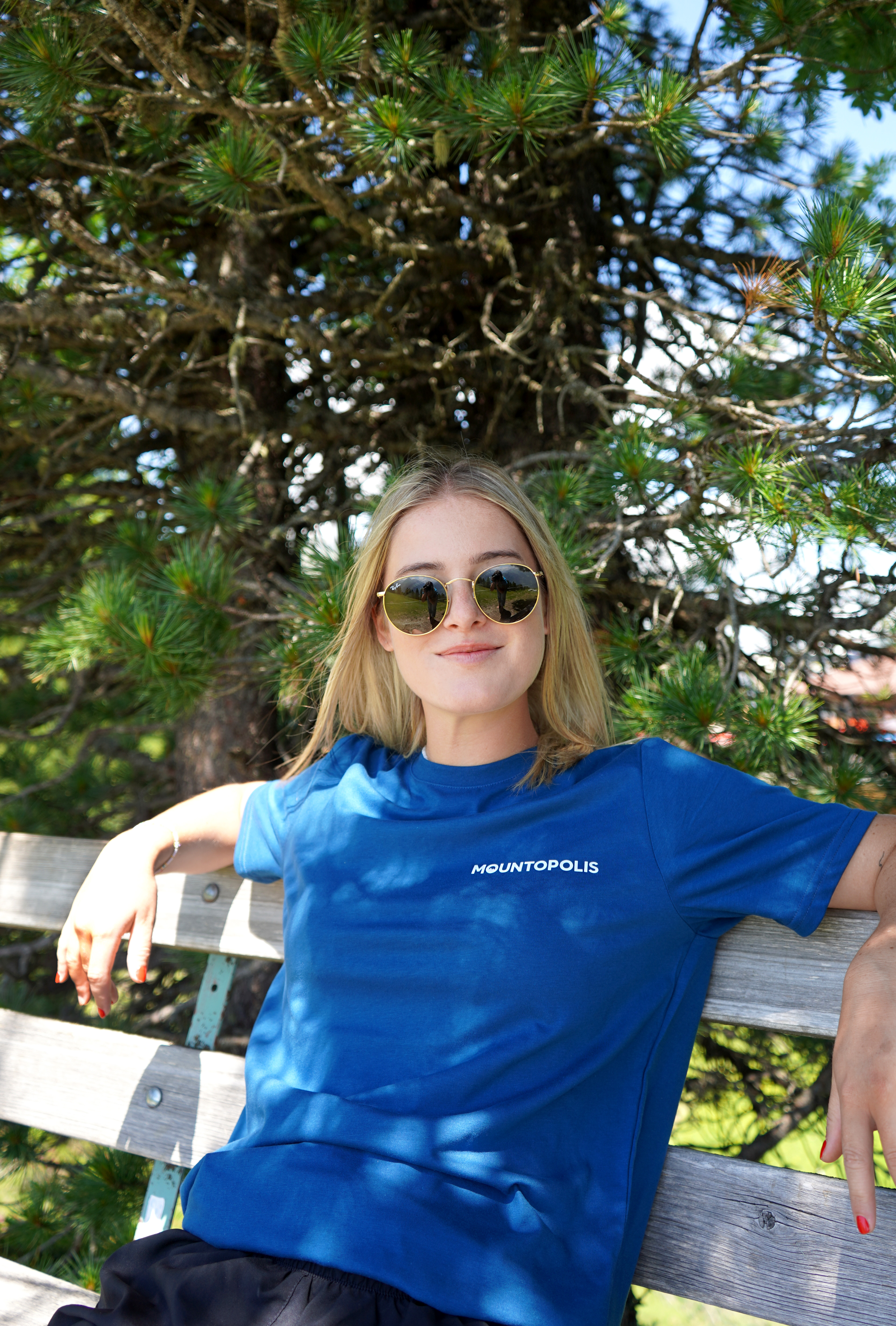 Mountopolis T-Shirt from the Mayrhofner Bergbahnen in blue