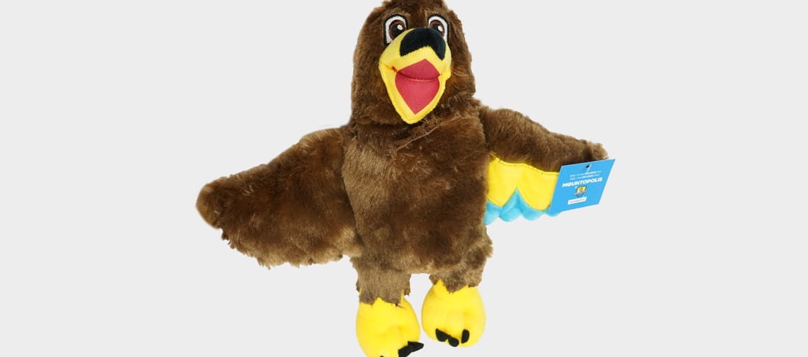 Plüschfigur AlbertAdler der Mayrhofner Bergbahnen