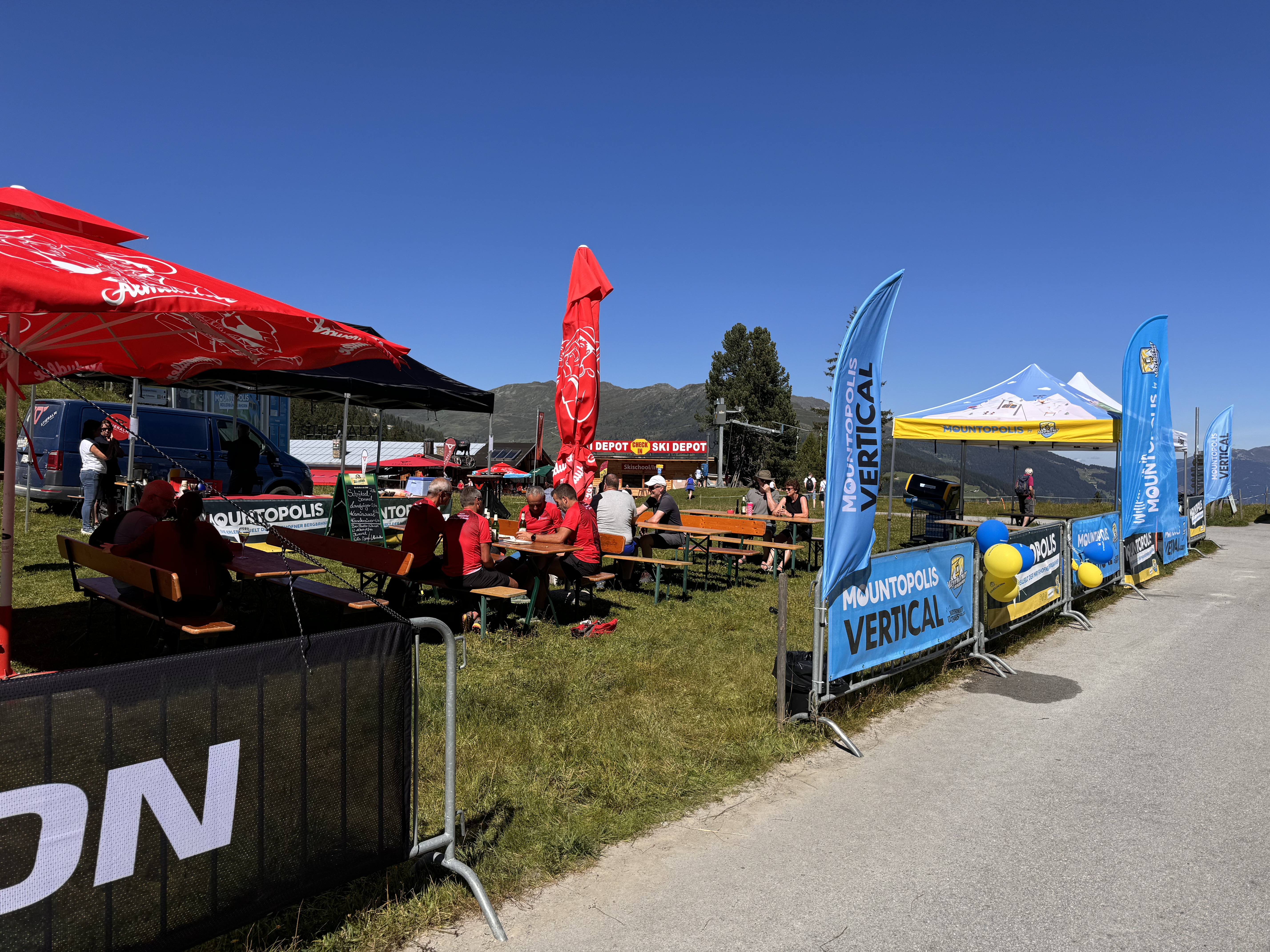 Mountopolis Fanzone on Mount Penken im Mayrhofen im Zillertal