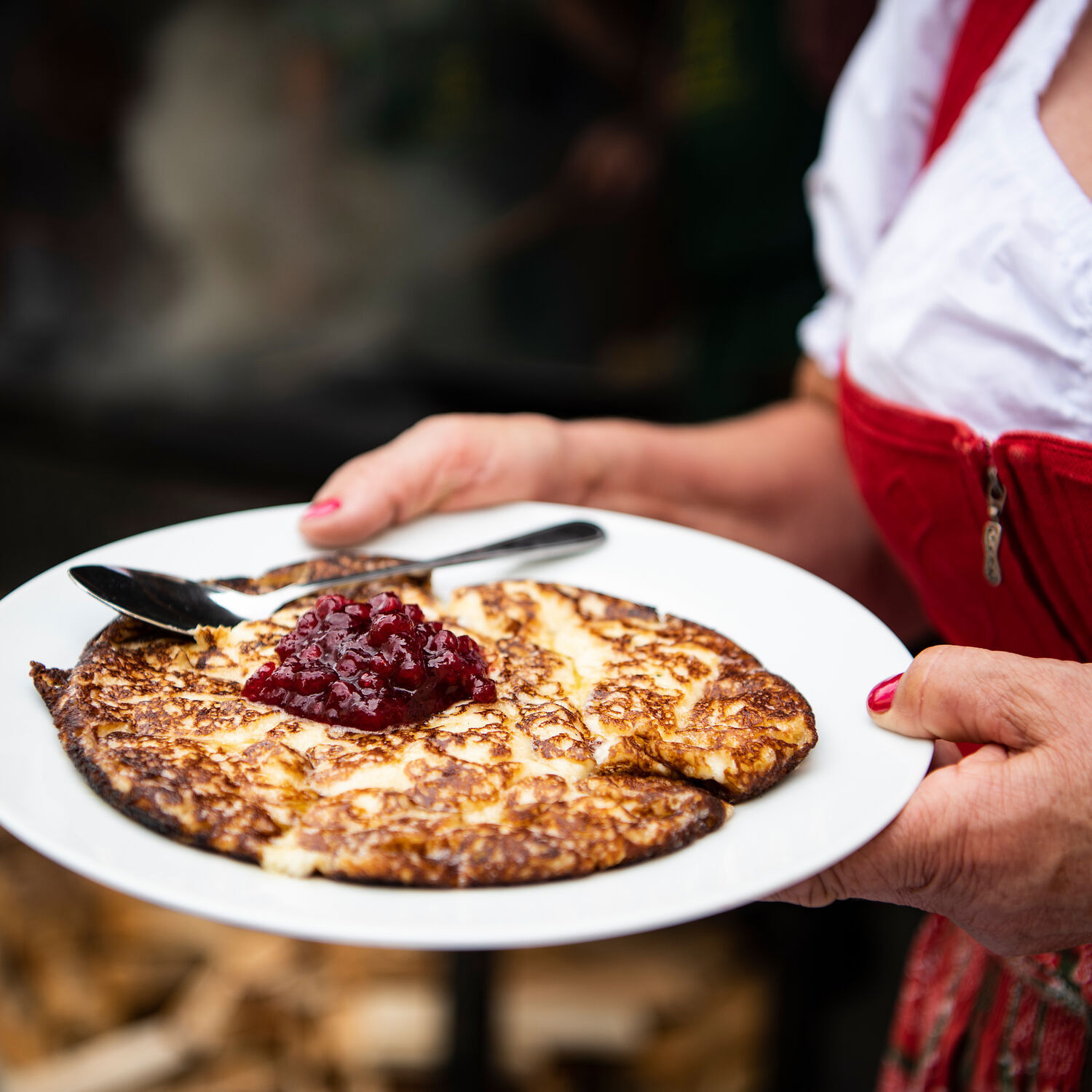 Show cooking of Melchermuas & Krapfen
