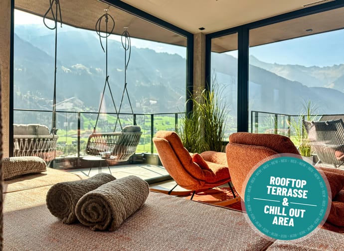 feratel-Hotel Sieghard - Rooftop Dachterrasse und Chill out Area