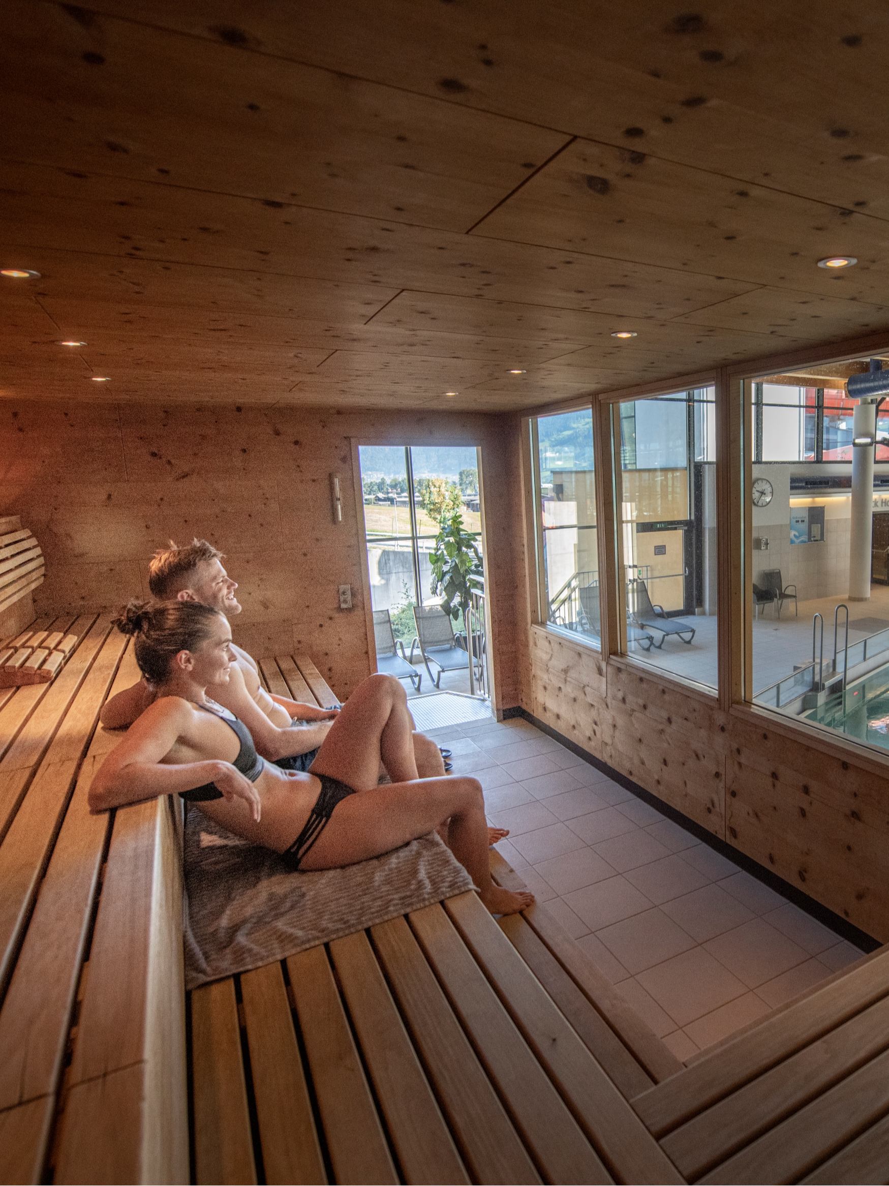 Erlebnistherme Textilsauna