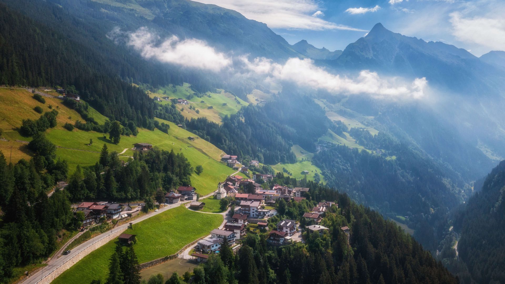 Ortsansicht Brandberg im Sommer