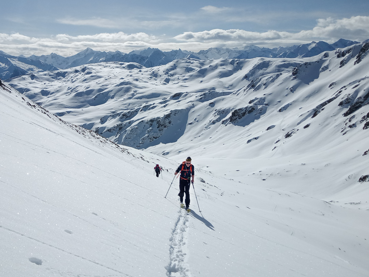 Skitouren Gehen im Zillertal mit Bergpanorama