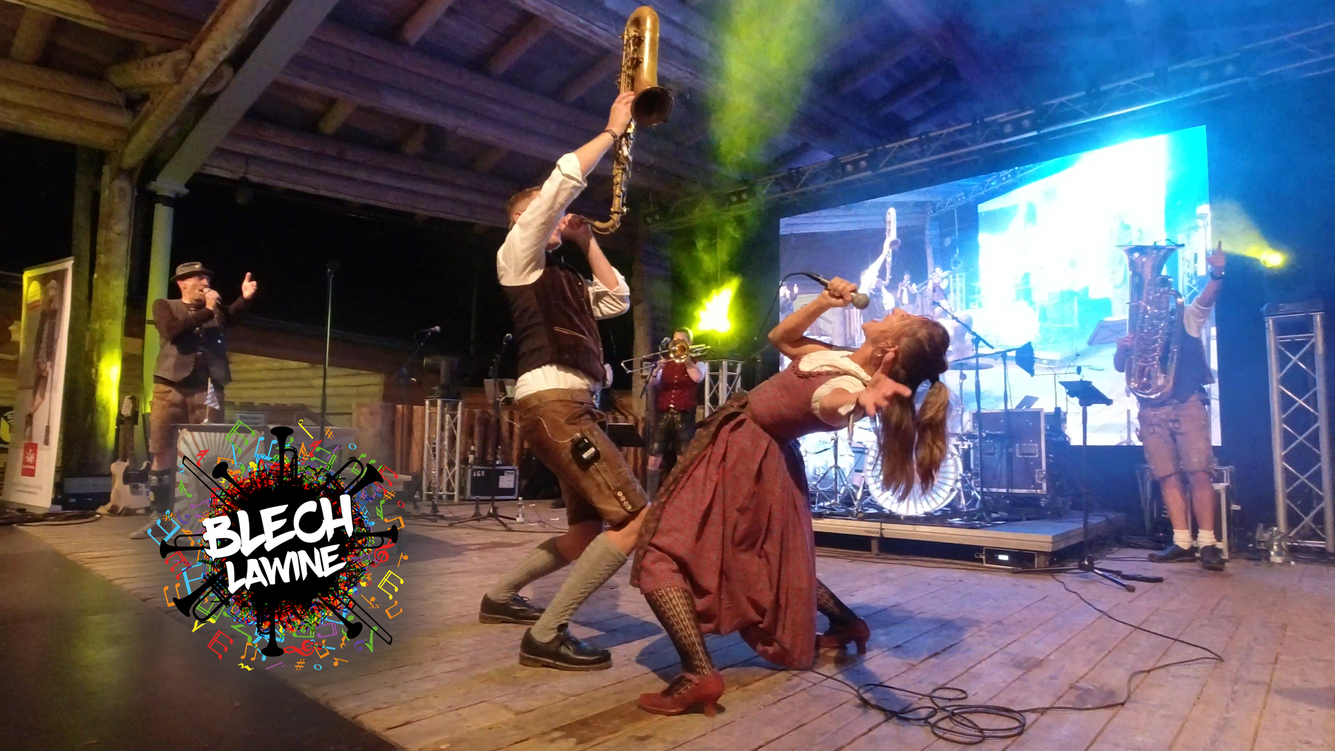 Blechlawine Festival Auftritt der Musiker