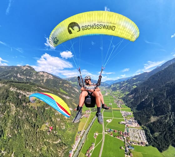 mys-TWIN AIR Flight - gemeinsam abheben Sommer mit AIR Zillertal-Tandemflug