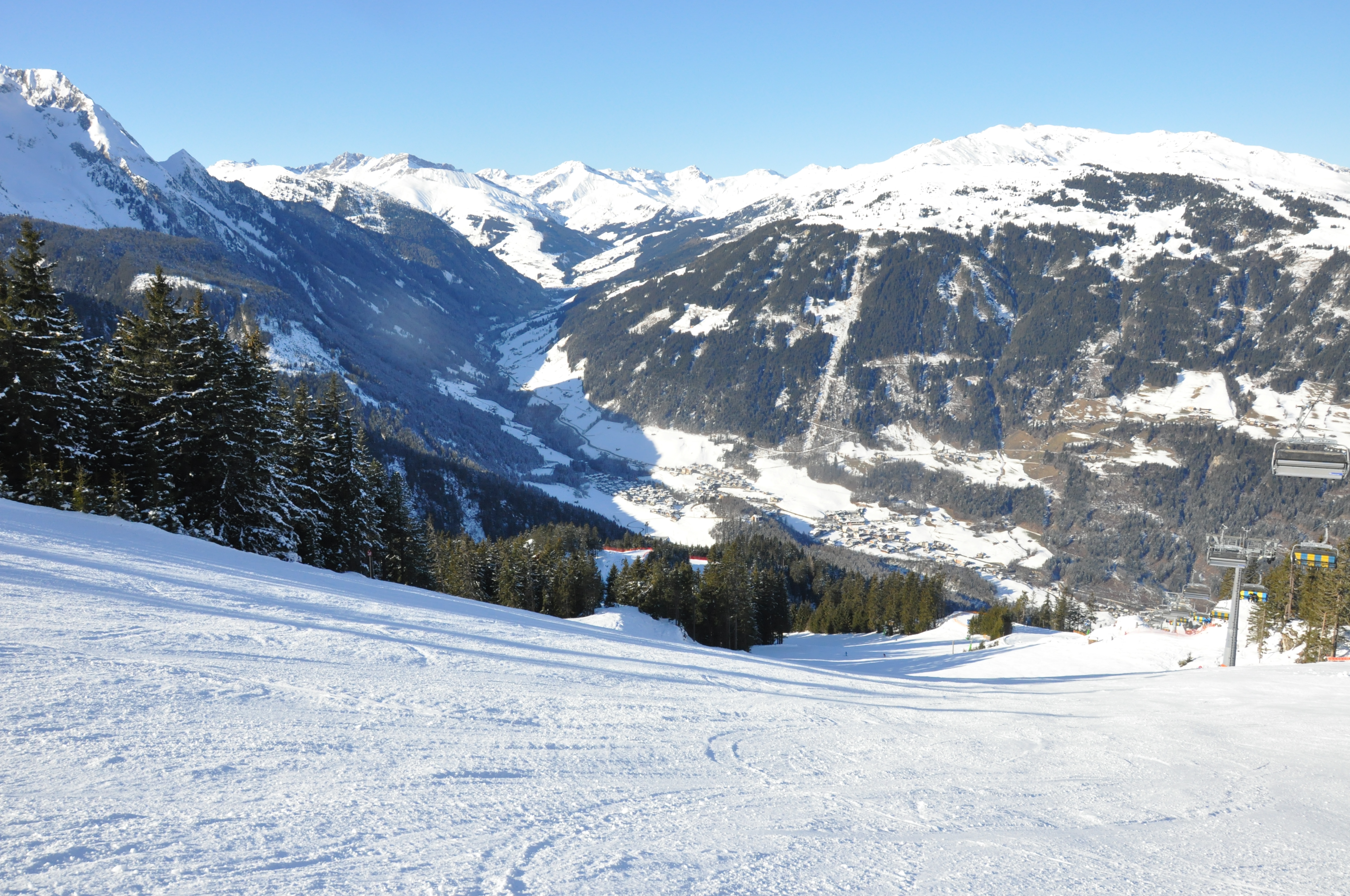 Die TalAbfahrt Ahorn in Mayrhofen im Zillertal