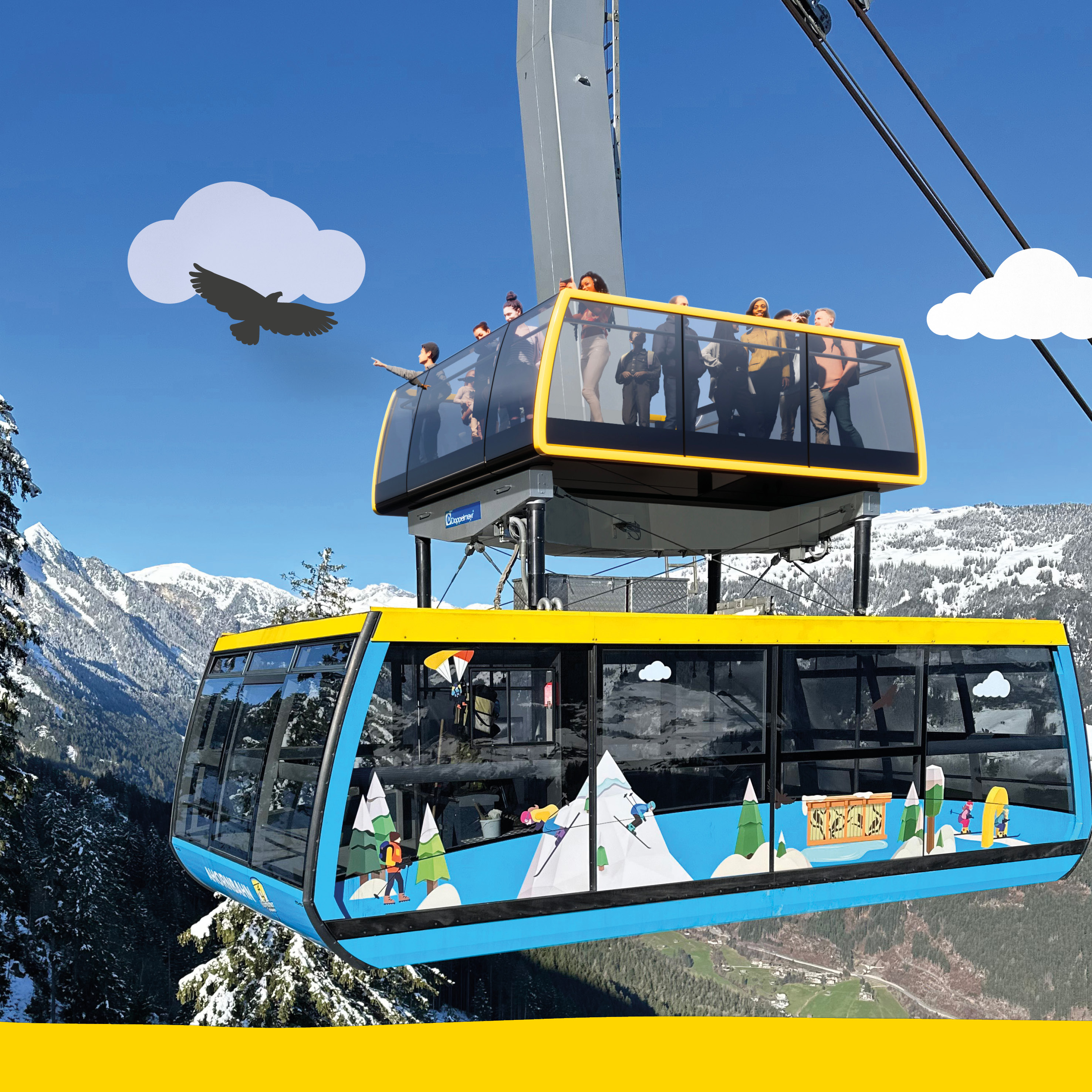 SkyRide Ahorn im Winter