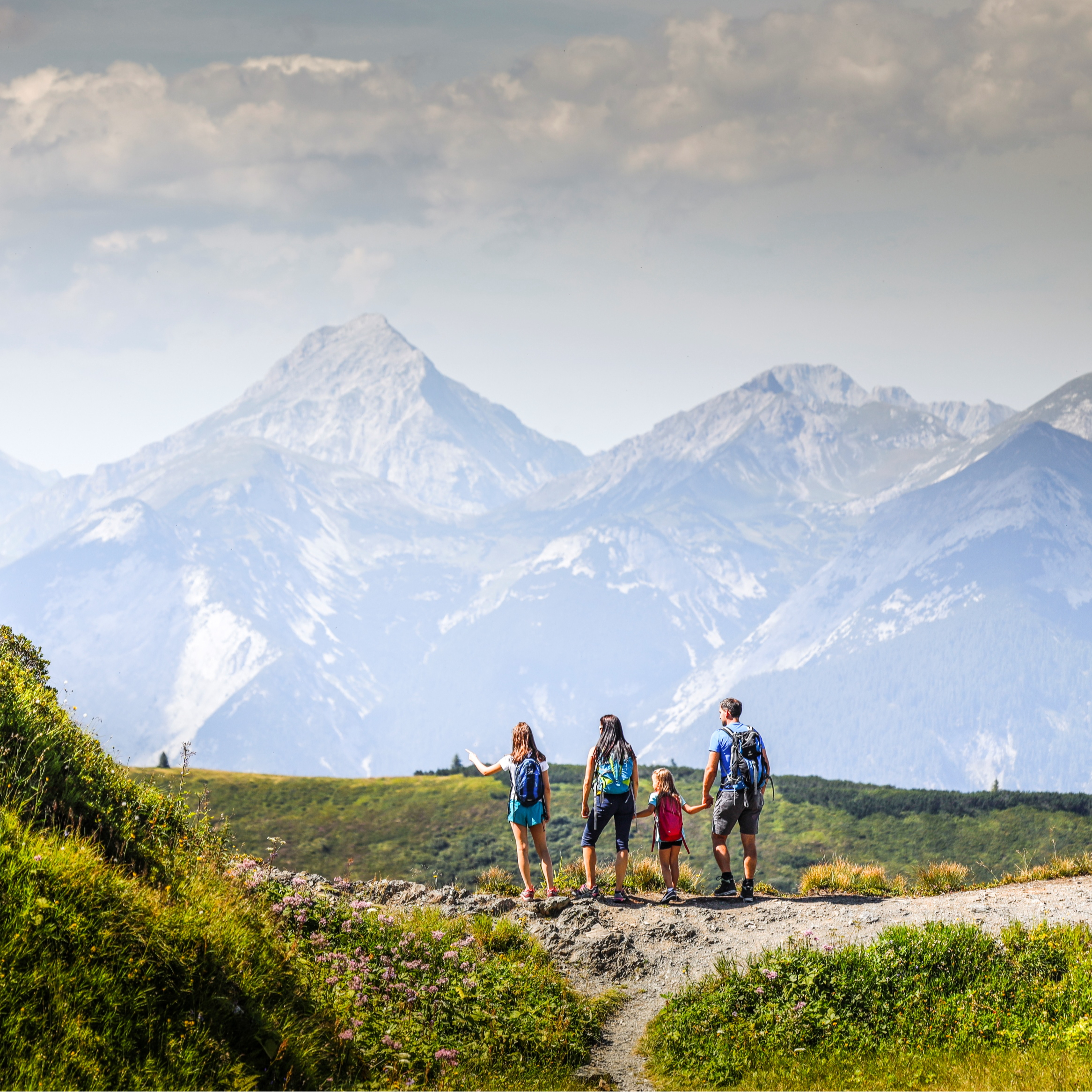 Wegkreuzung am Spieljoch