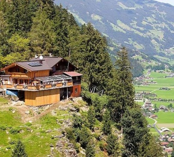 Zimmereben Inn on the Mountain in Mayrhofen