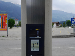 mys-Ticketautomat Terminal Hochzillertal-Pick-up Automat Hochzillertal - direkt bei der Talstation.