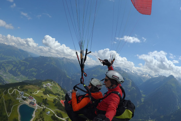Thermikflug in Mayrhofen vom Penken