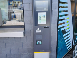 mys-Ticketautomat Terminal Spieljochbahn-Pickup-Säule Spieljoch