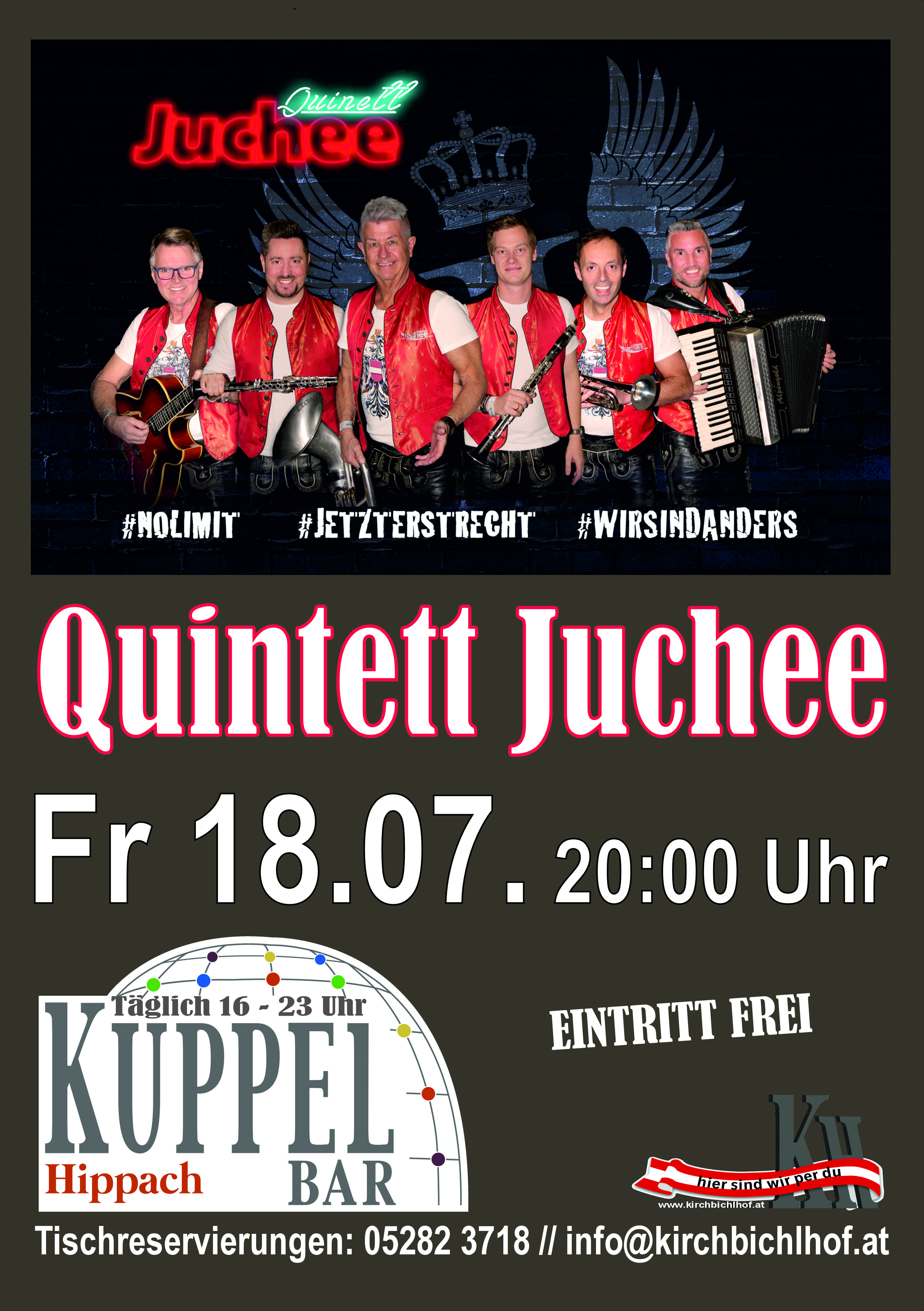 mys-Quintet Juchee with Sepp Mattlschweiger-Quintett Juchee Flyer
