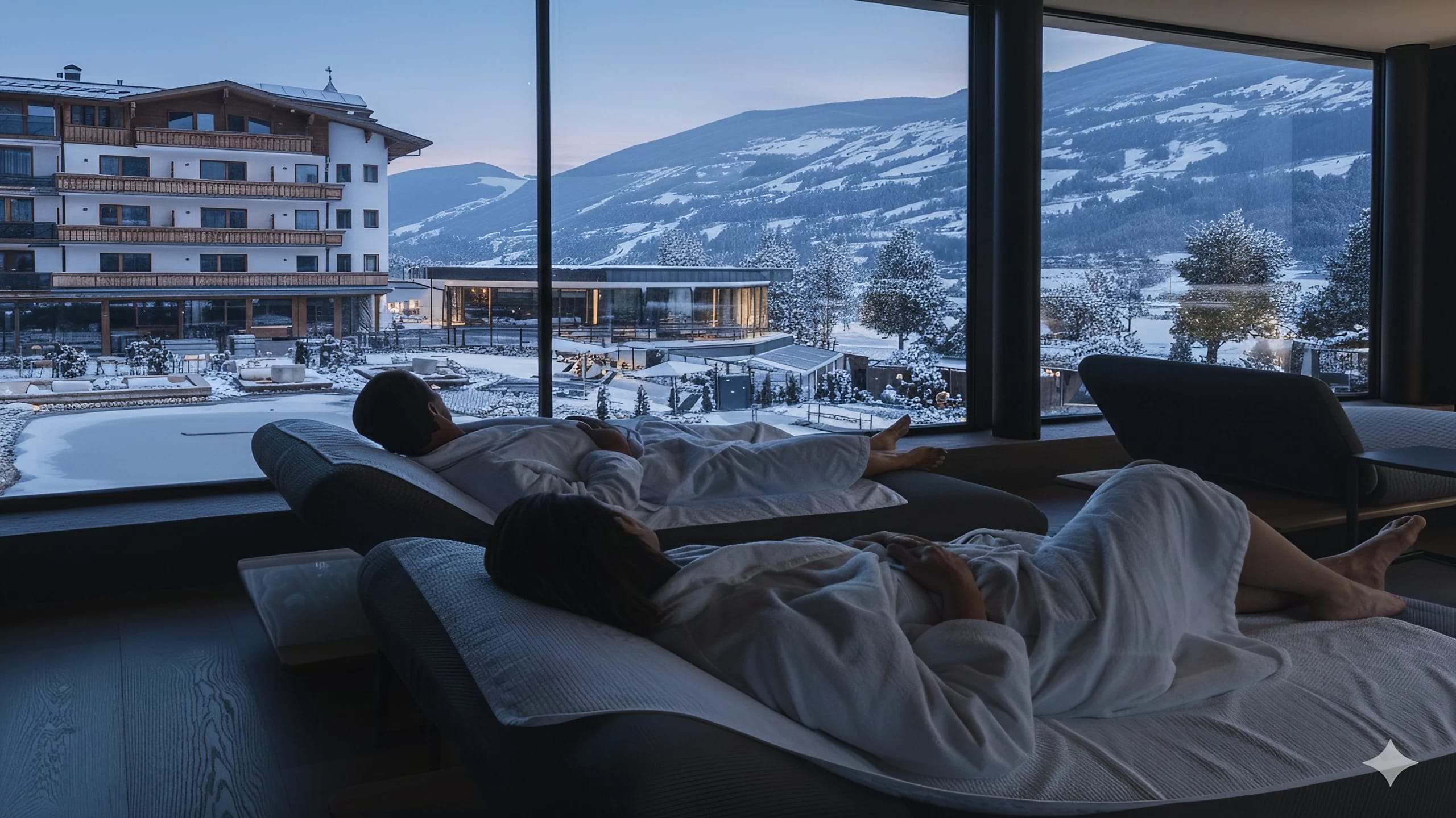 relax im Ruheraum - wenn es draußen klirrend Kalt ist