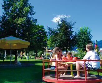 Playground in the outdoorpoll Mayrhofen