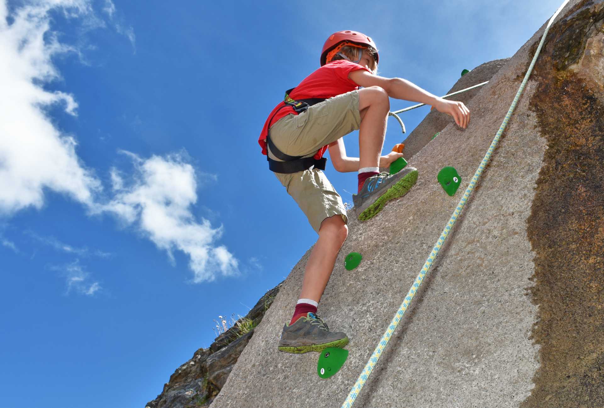 Kletterwand am Spieljoch