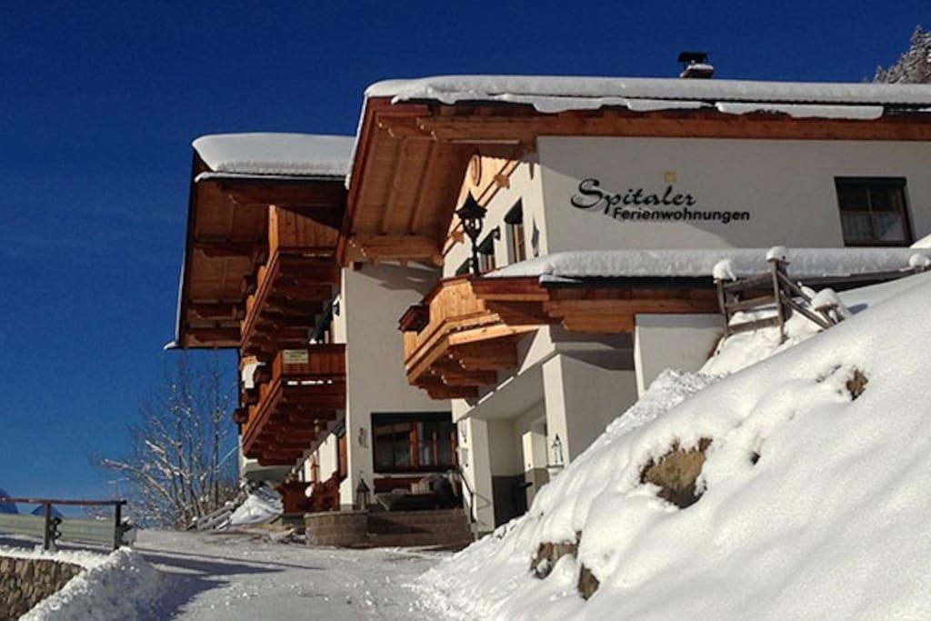 feratel-Apart Spitaler - Winter Außenansicht