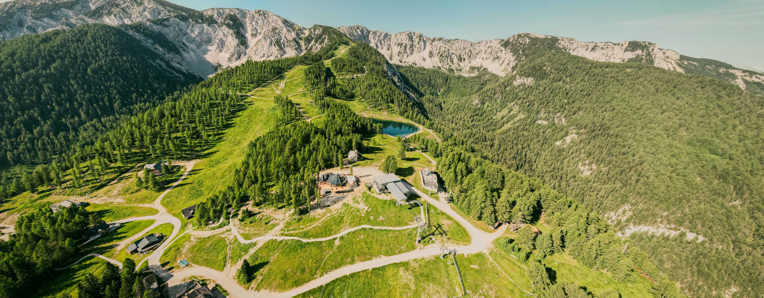 View of the hiking trails