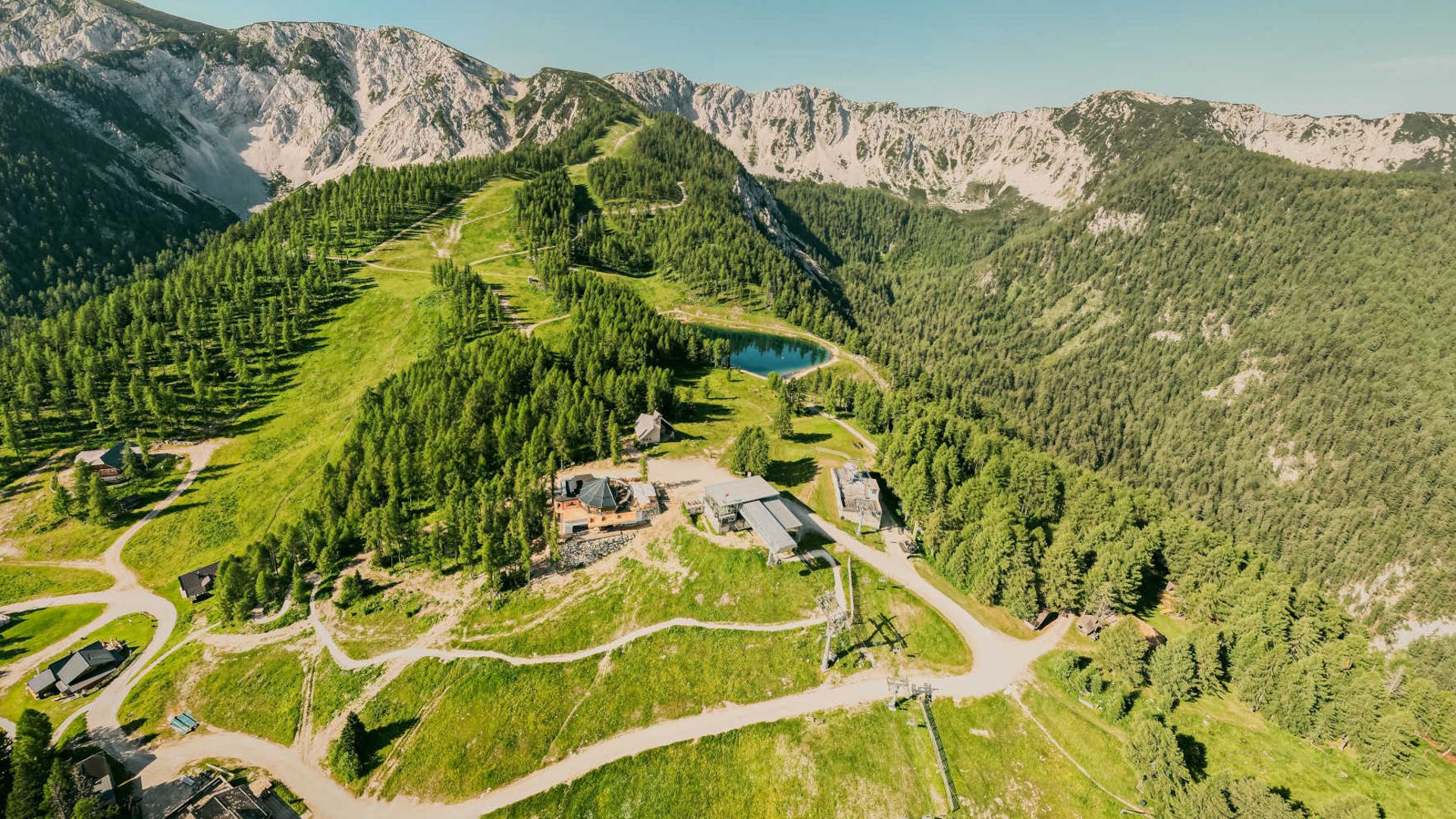 View of the hiking trails