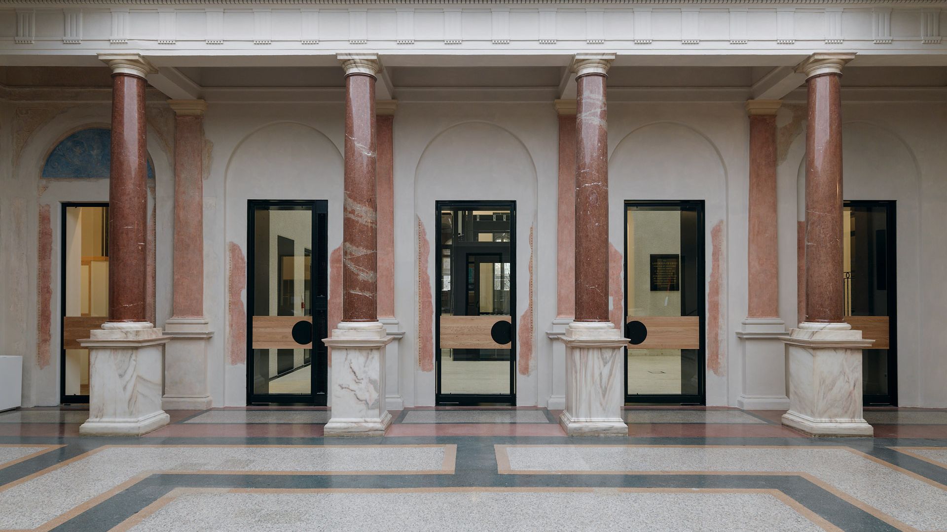 Columned hall
