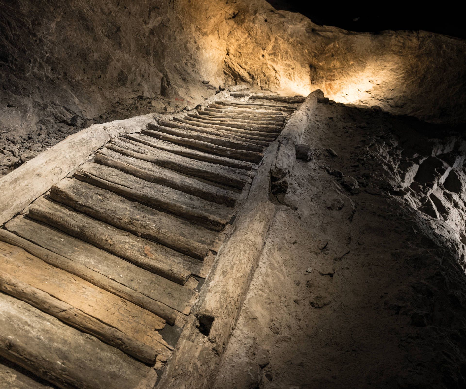 Staircase in the mine
