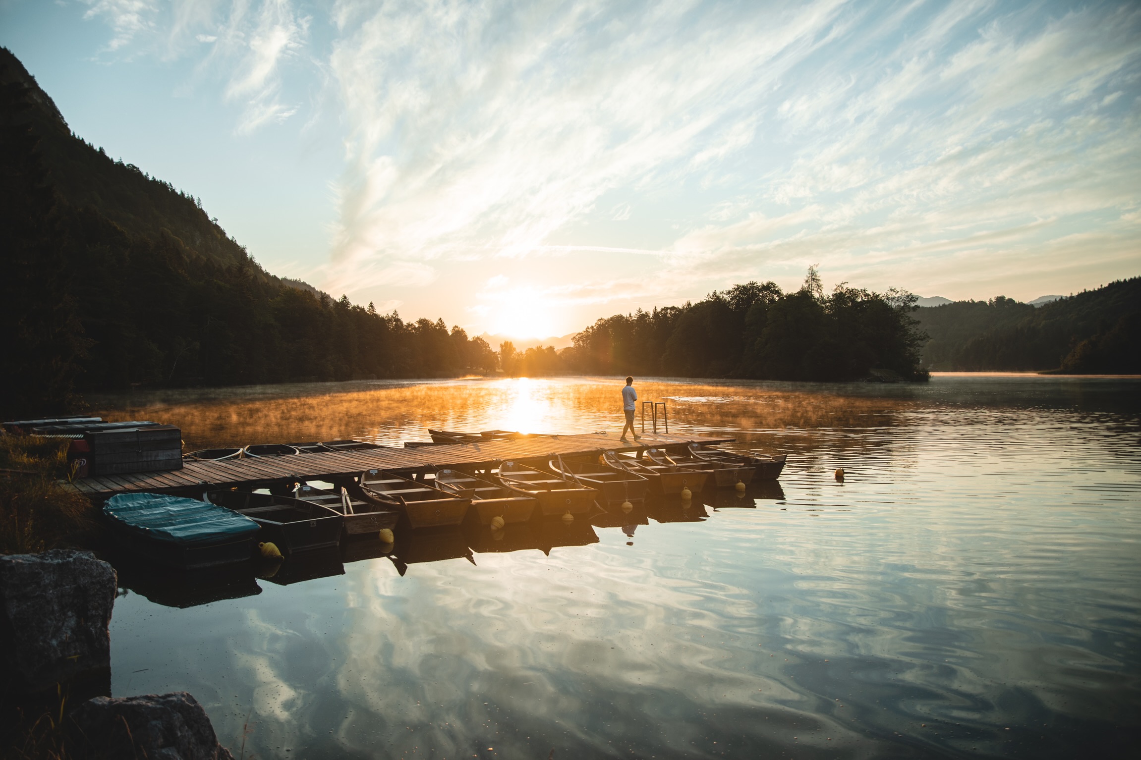Sonnenaufgang Reintalersee Kramsach Stimmung Morgenrot Sommer