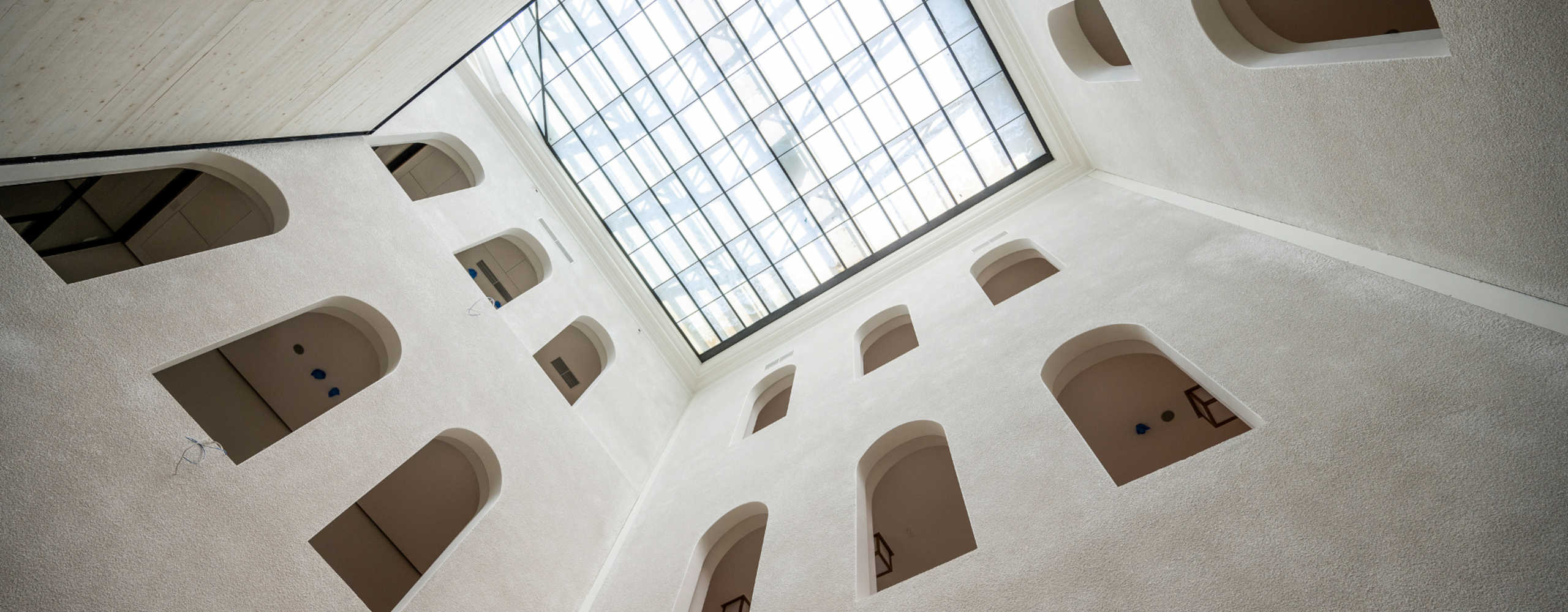 Interior view looking upwards