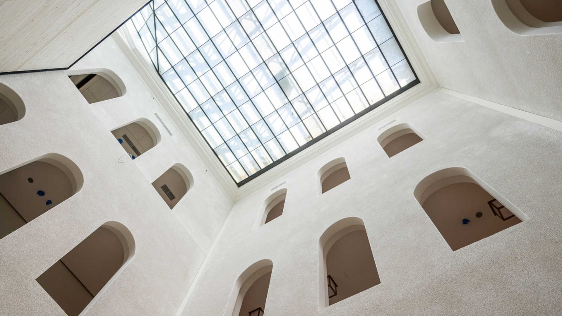 Interior view looking upwards