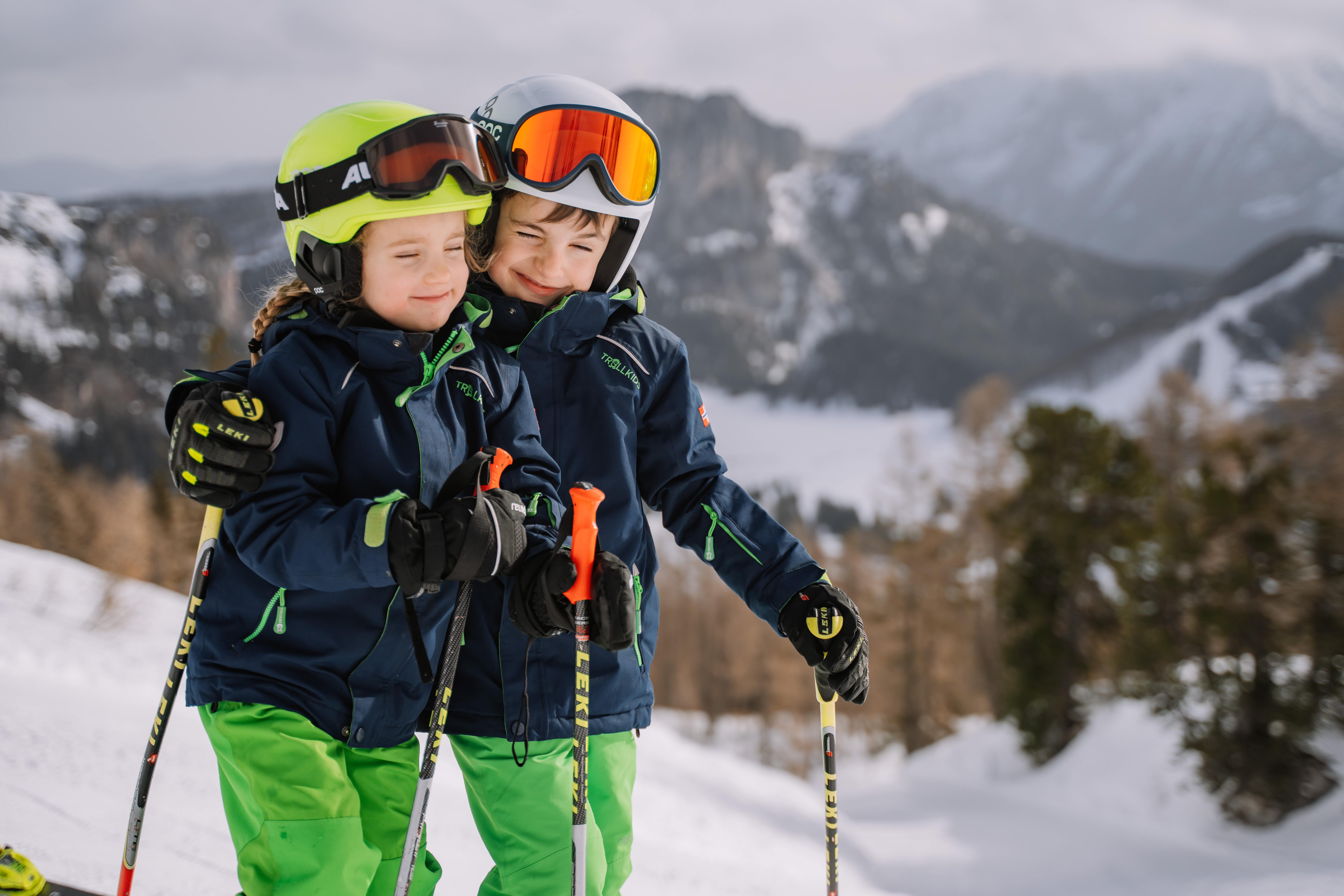 Wurzeralm skiers children