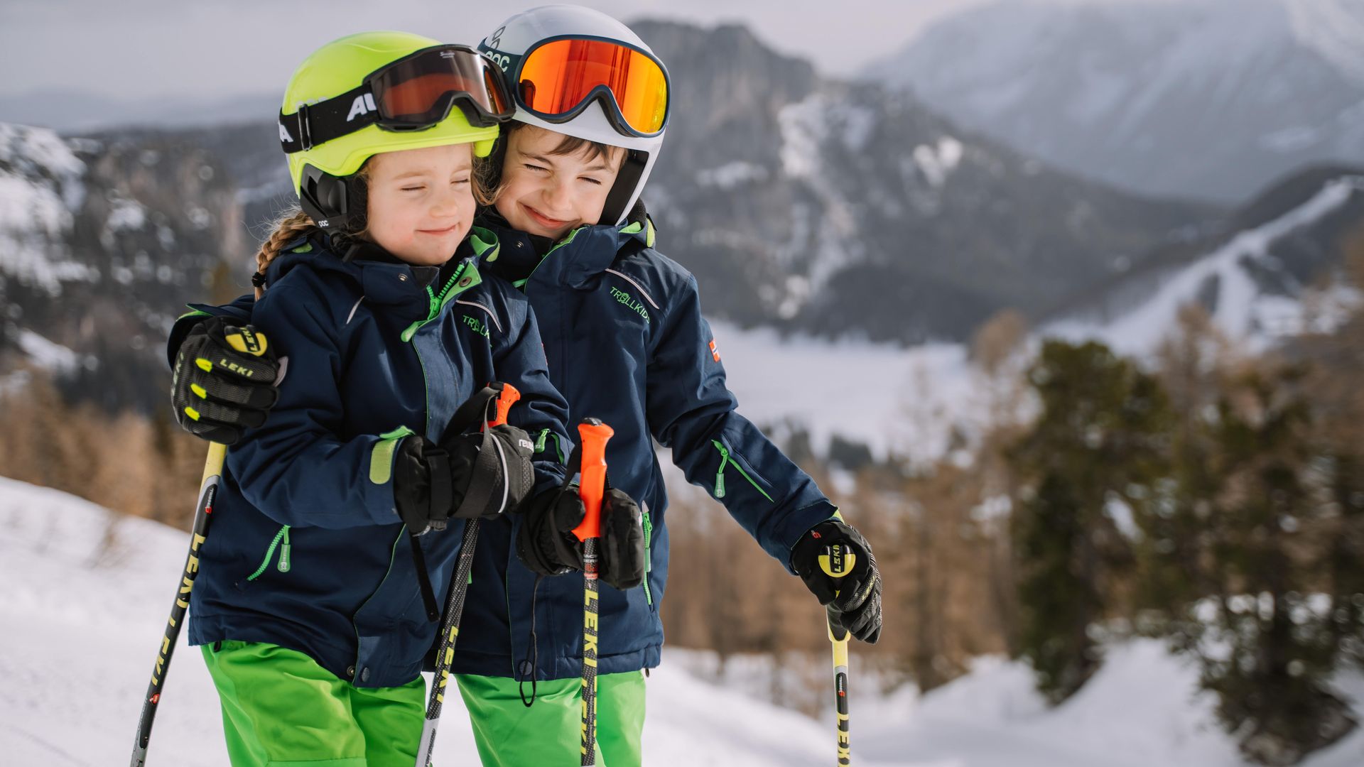 Wurzeralm skiers children