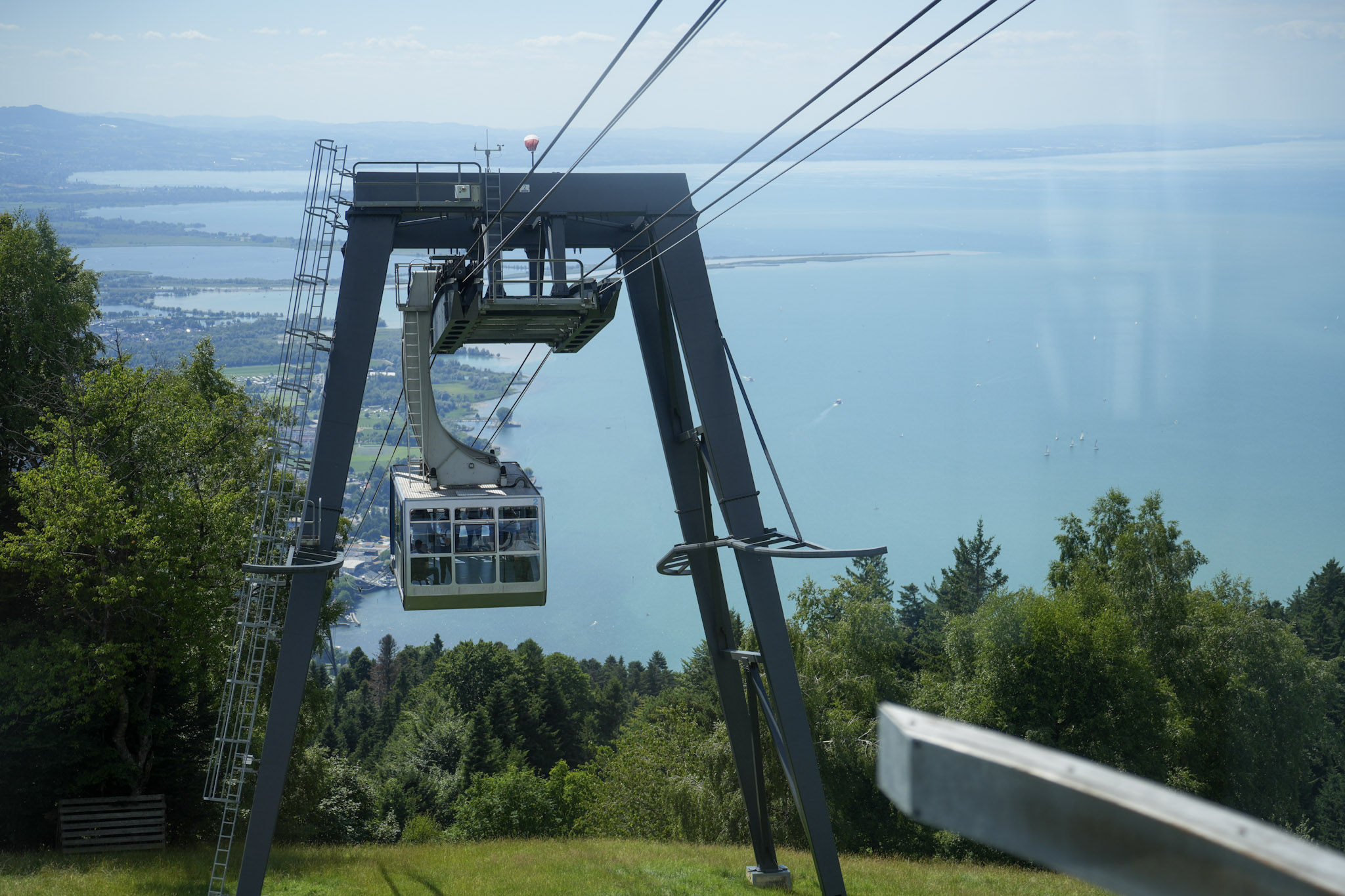 Pfänderbahn with a view of the lake