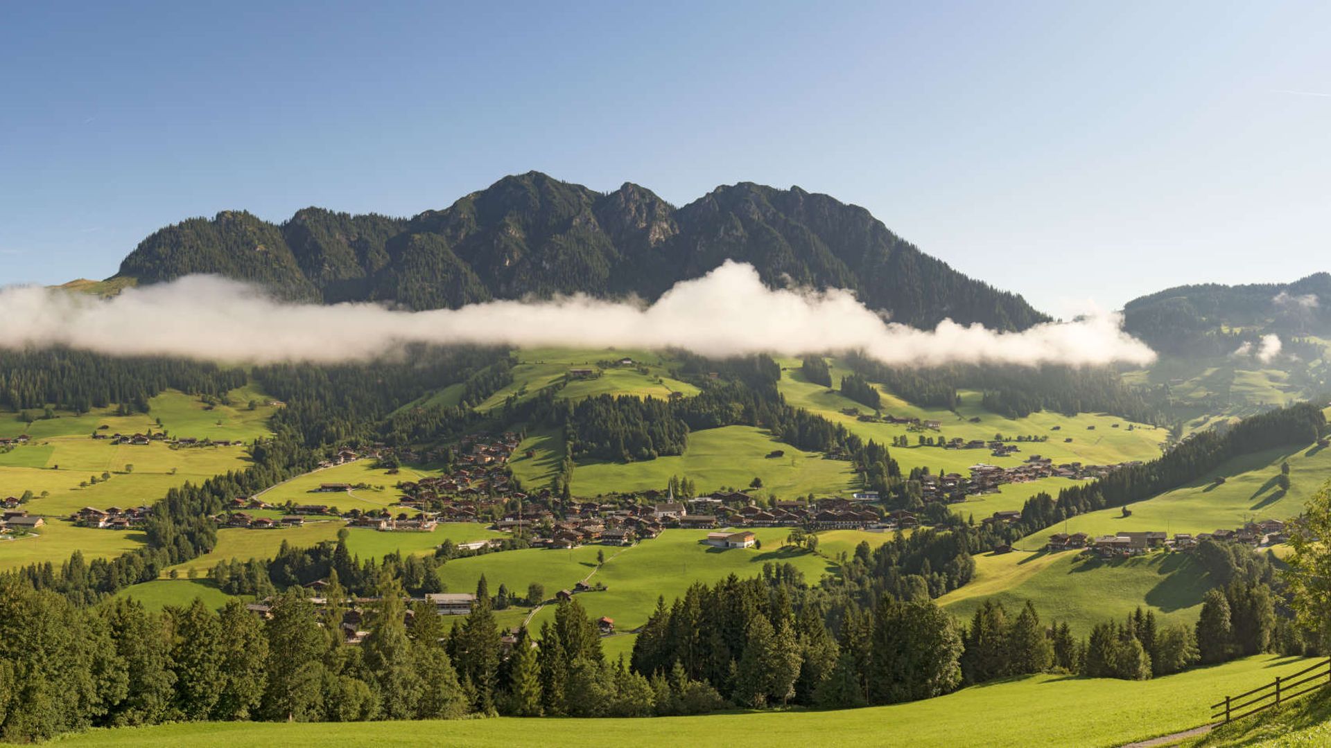 View of Alpbach clouds