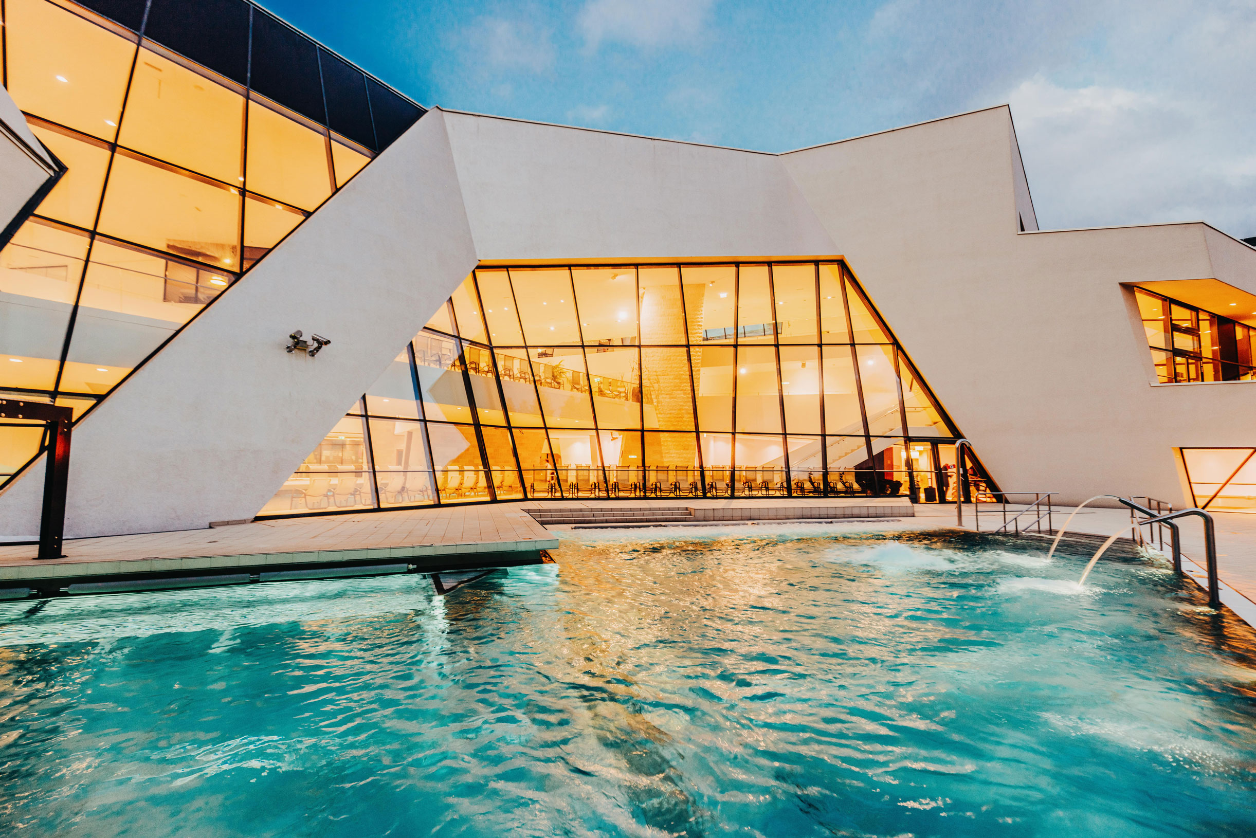 Exterior view of the outdoor pool