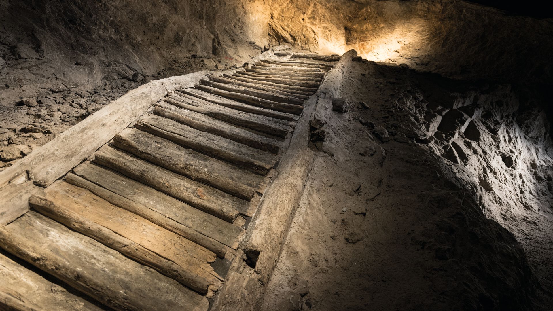 Staircase in the mine