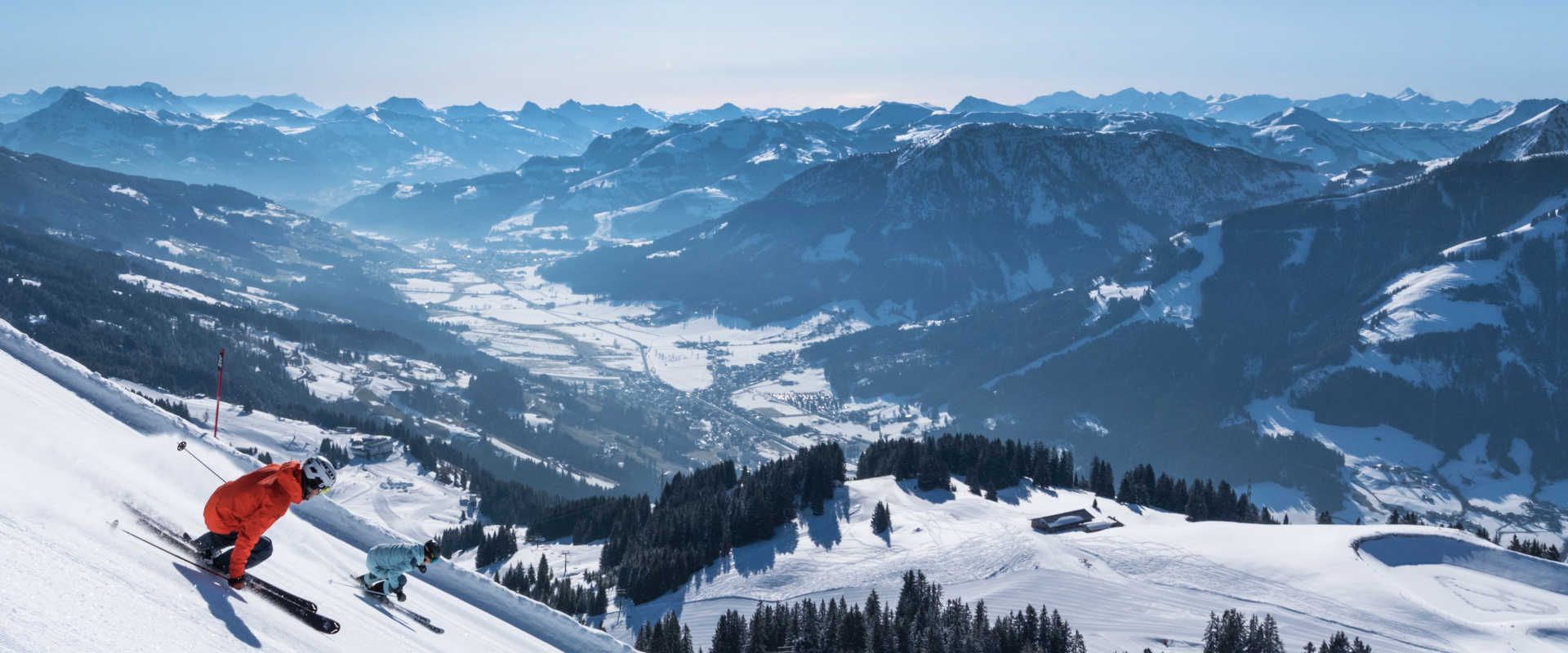 Black piste Hohe Salve in sunshine_SkiWelt Wilder Kaiser Brixental