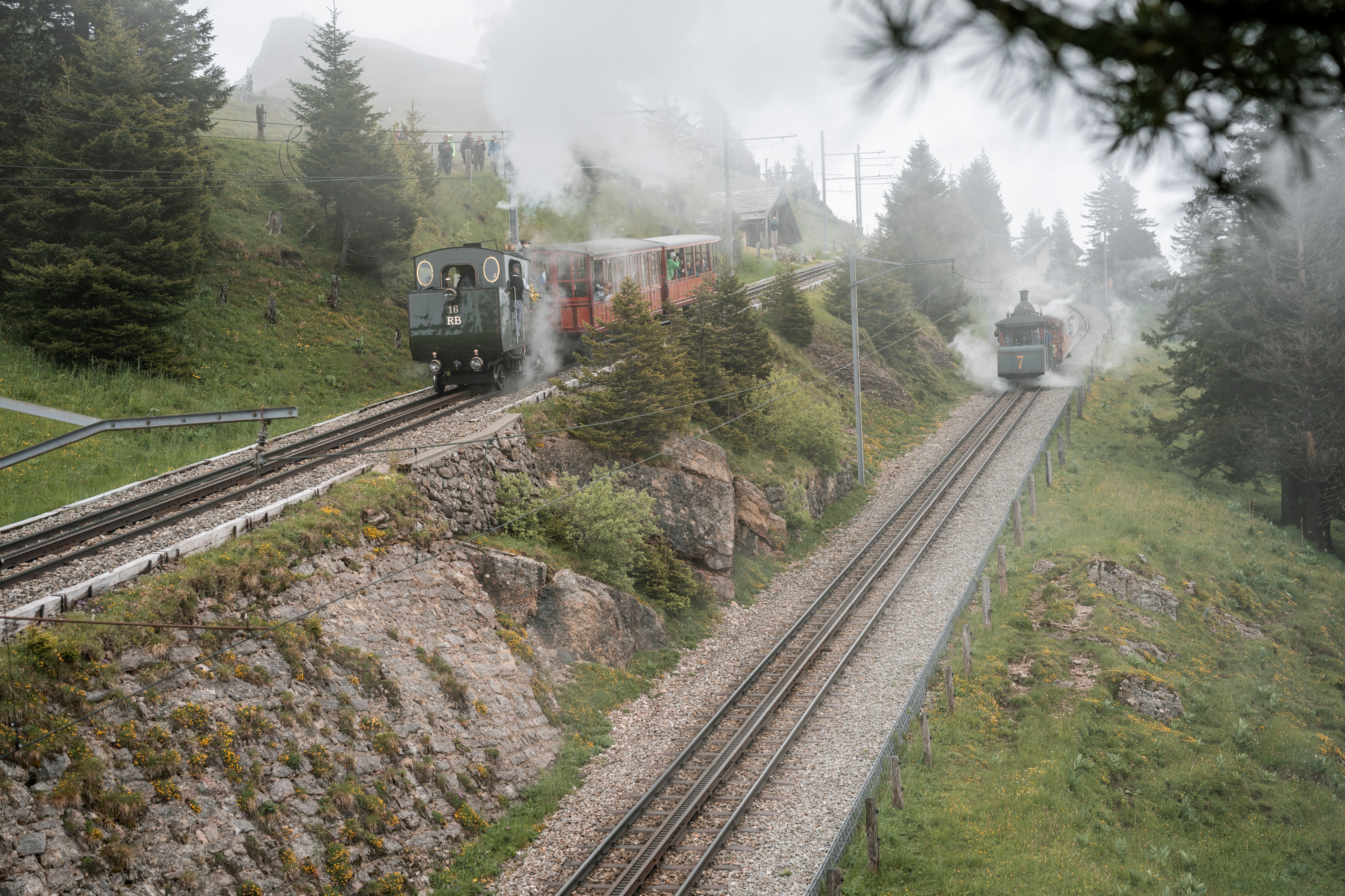 mys-SOMMERDAMPFFAHRTEN LOK 16  | AB VITZNAU-Sommerdampf Lok 16 und Lok 7