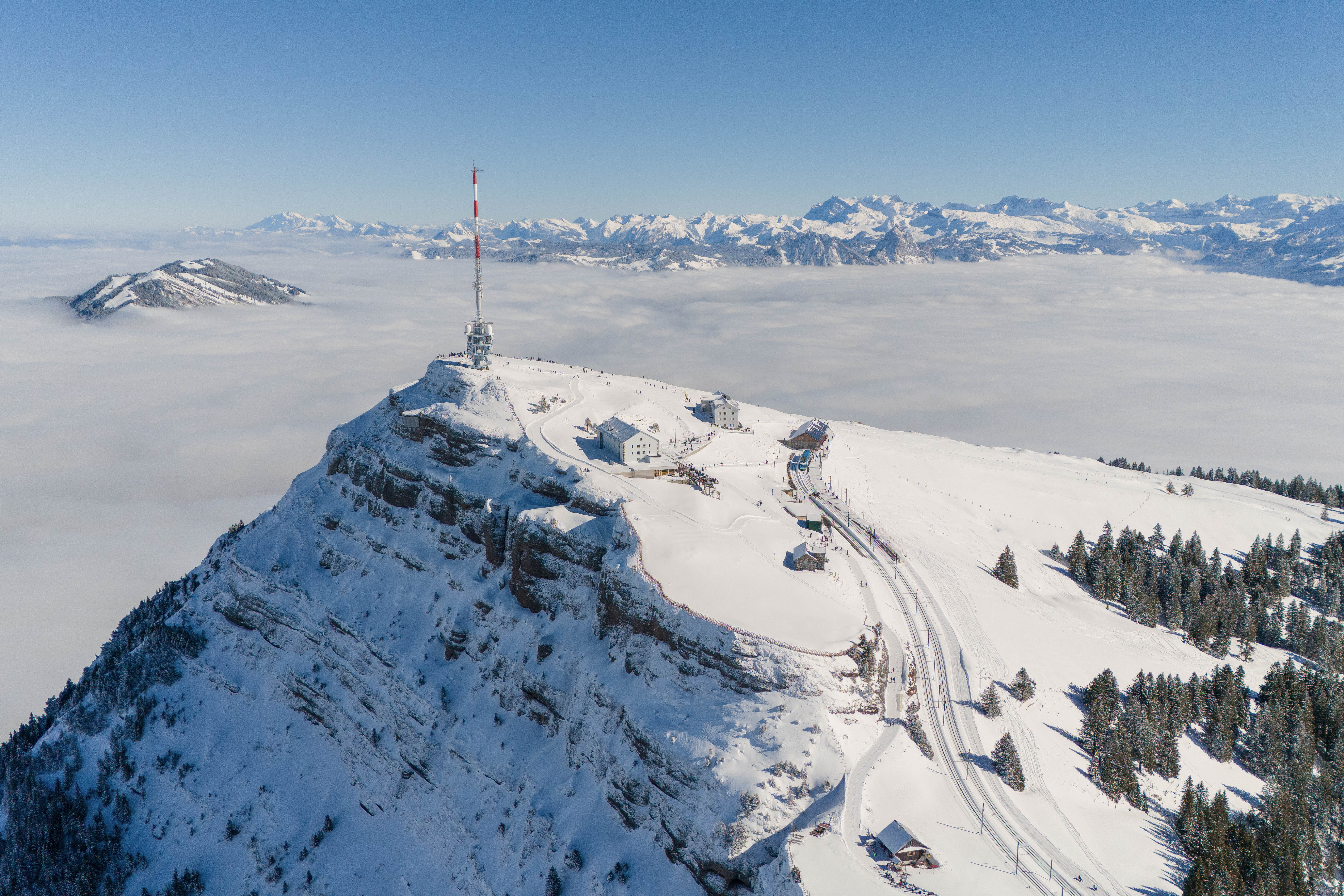 mys-RIGI DAY PASS & BOAT TRIP LUCERNE-VITZNAU (RETURN)-Rigi Rotstockweg Winter