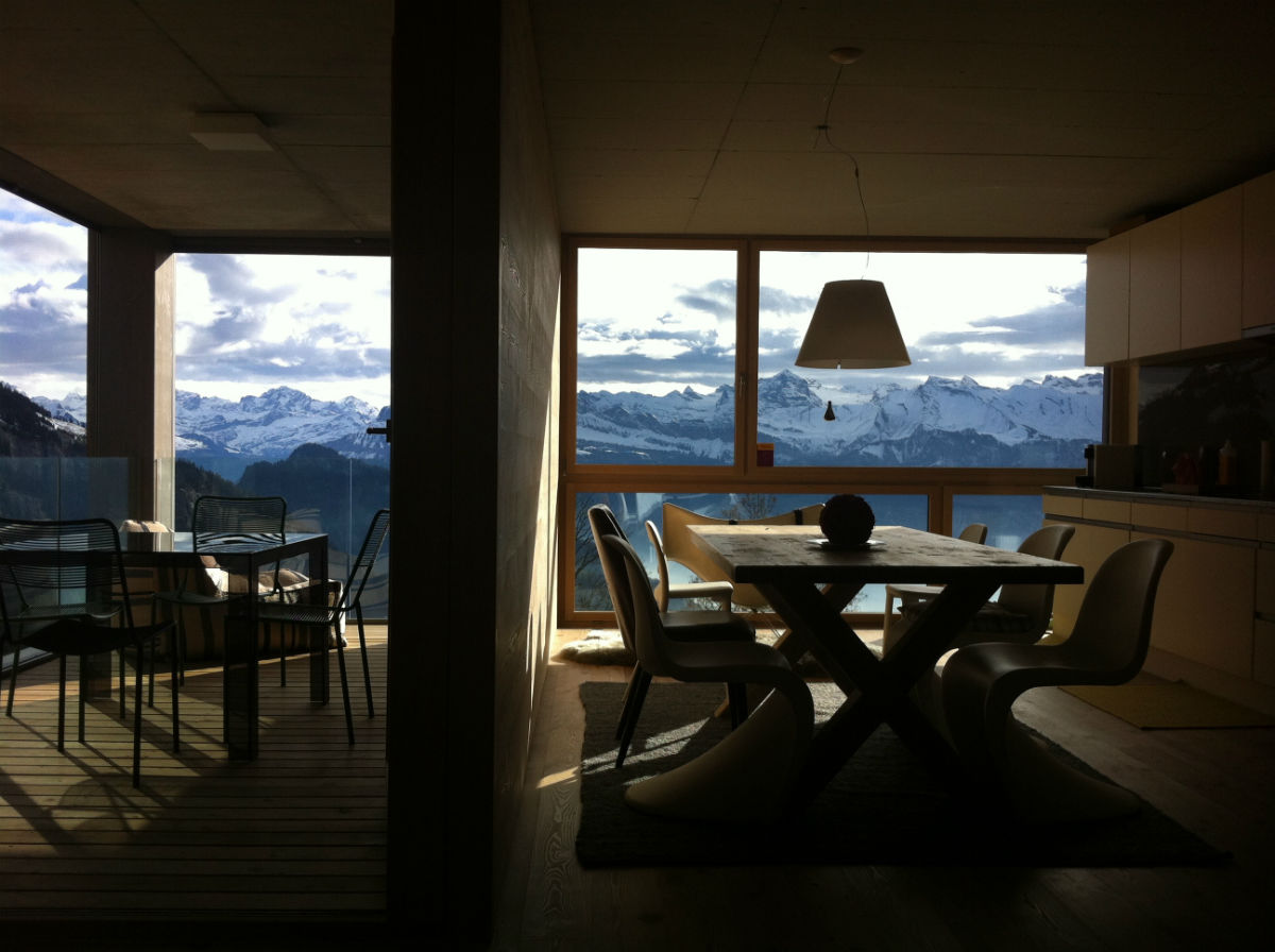 Ferienwohnung Bellevue Dubs/Gattoni - Aussicht Ferienwohnung Bellevue