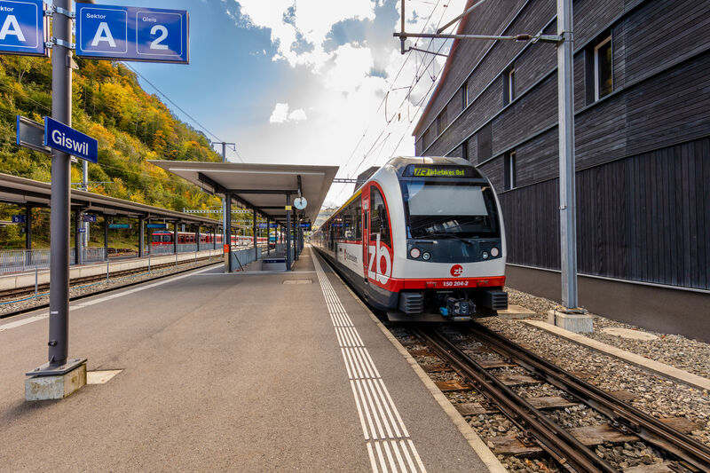 Zug Bahnhof Giswil, Sommer