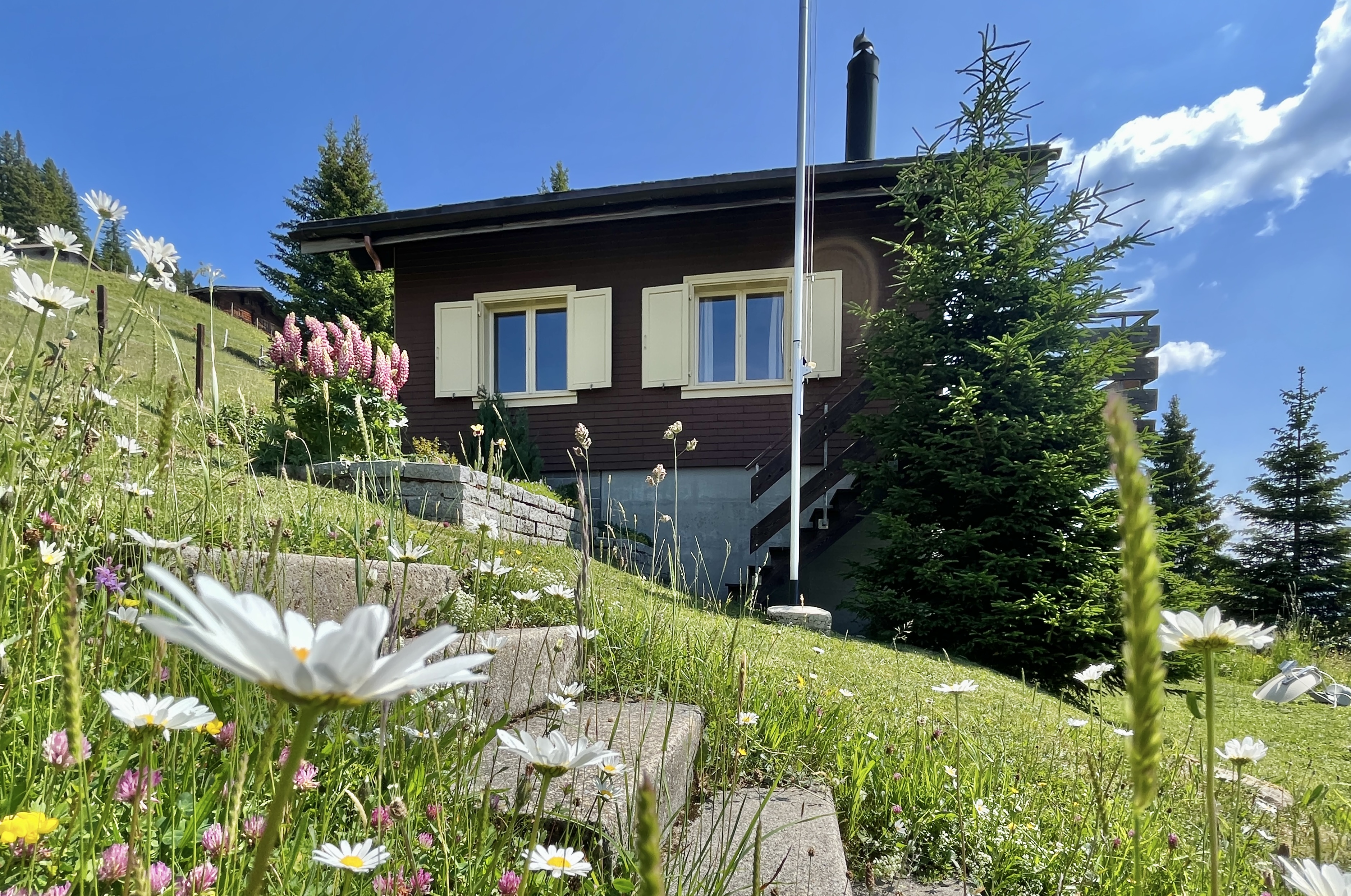 Bärghaus Bilofiz - Haus Aussen Sommer