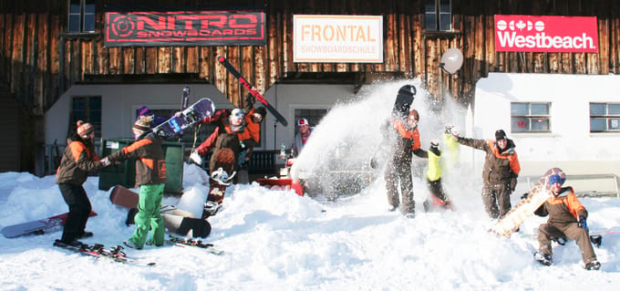 Snowboardschule Frontal