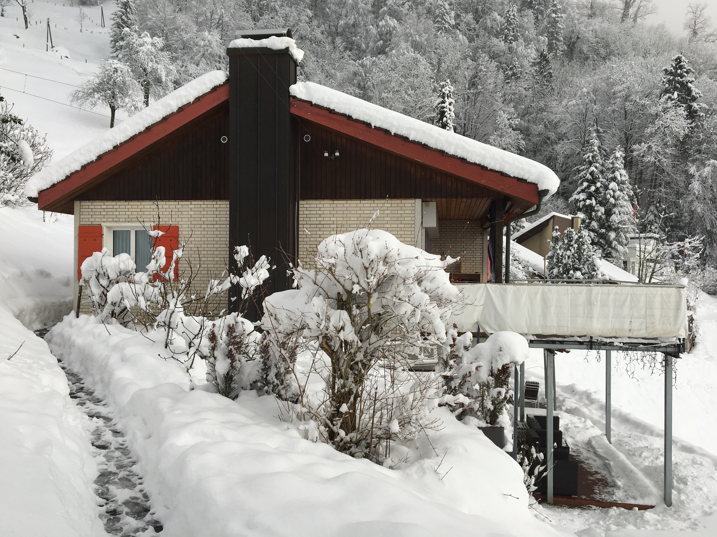 Haus Mittlerschwanden - Aussenansicht Winter