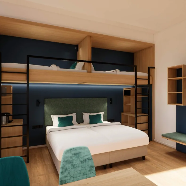 LIVINN Self Check-in - Mehrbett- und Familienzimmer