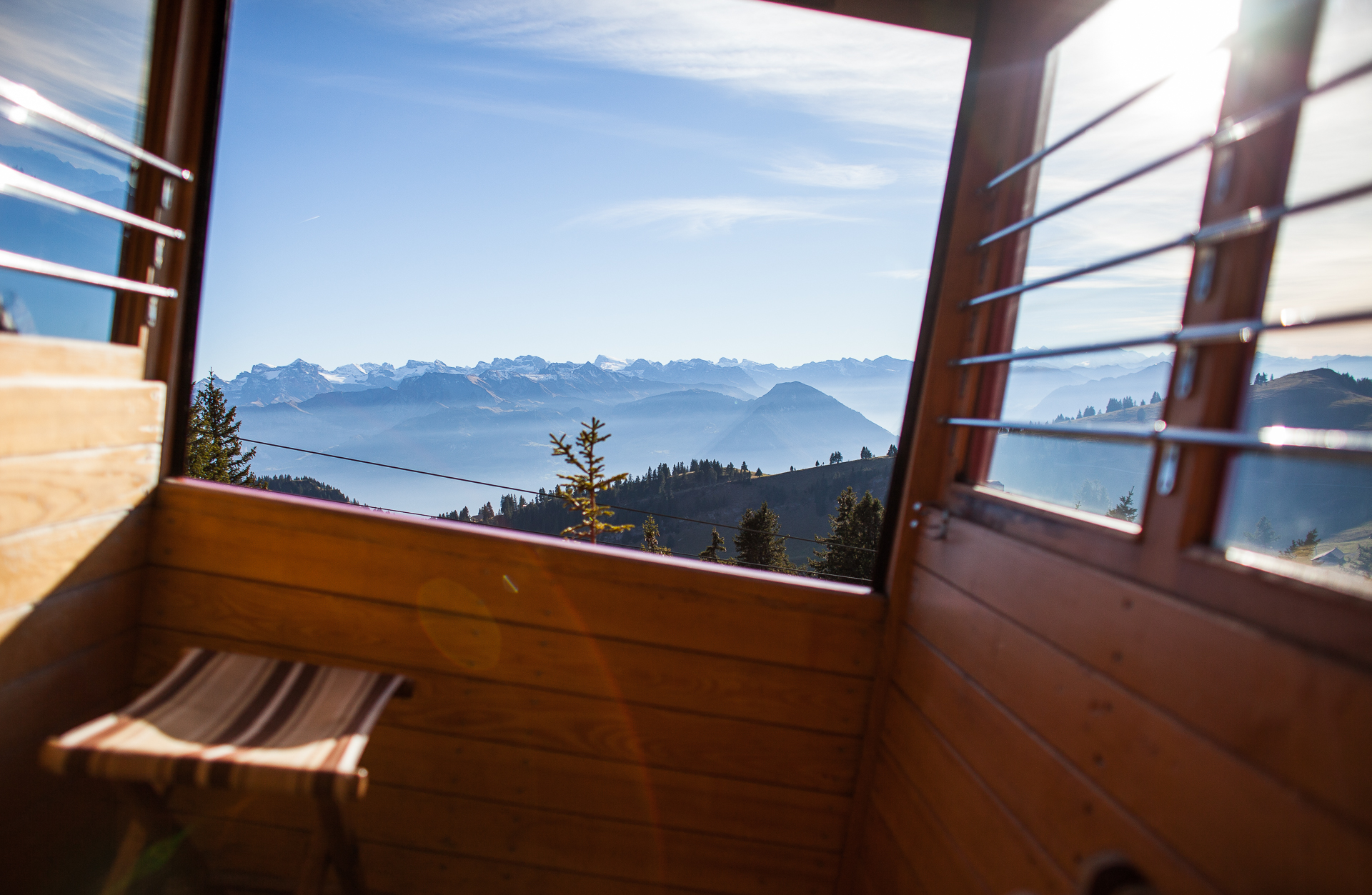 Rigi Ganzjahr Tickets Ausblick von der Bahn