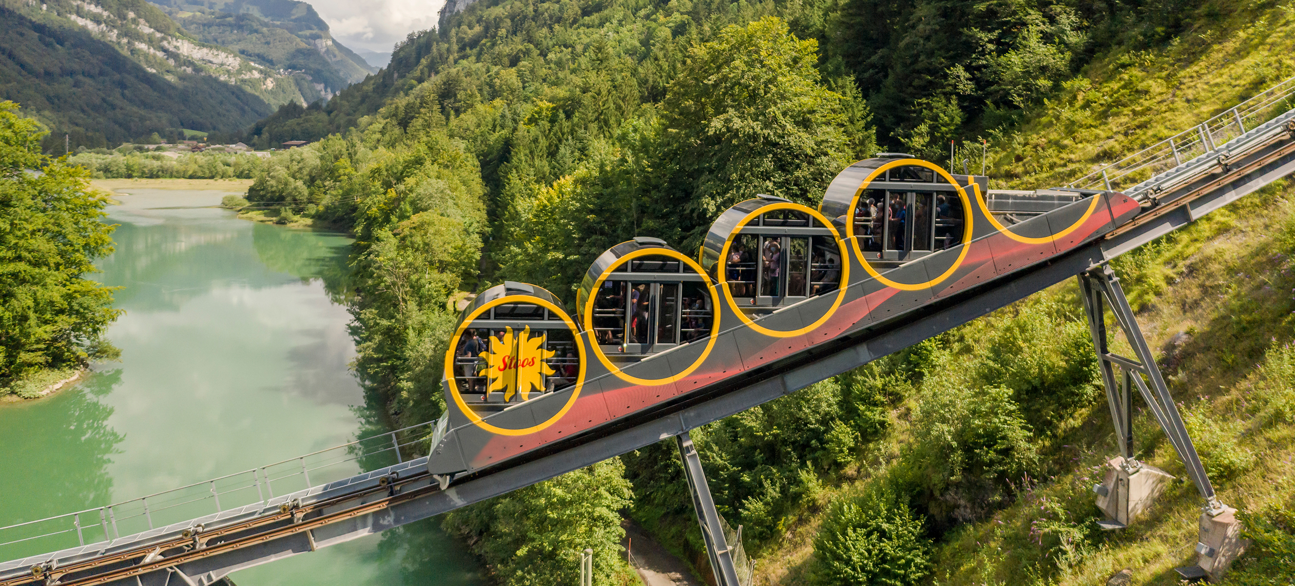 Visit steepest funicular in the world - stoos.ch