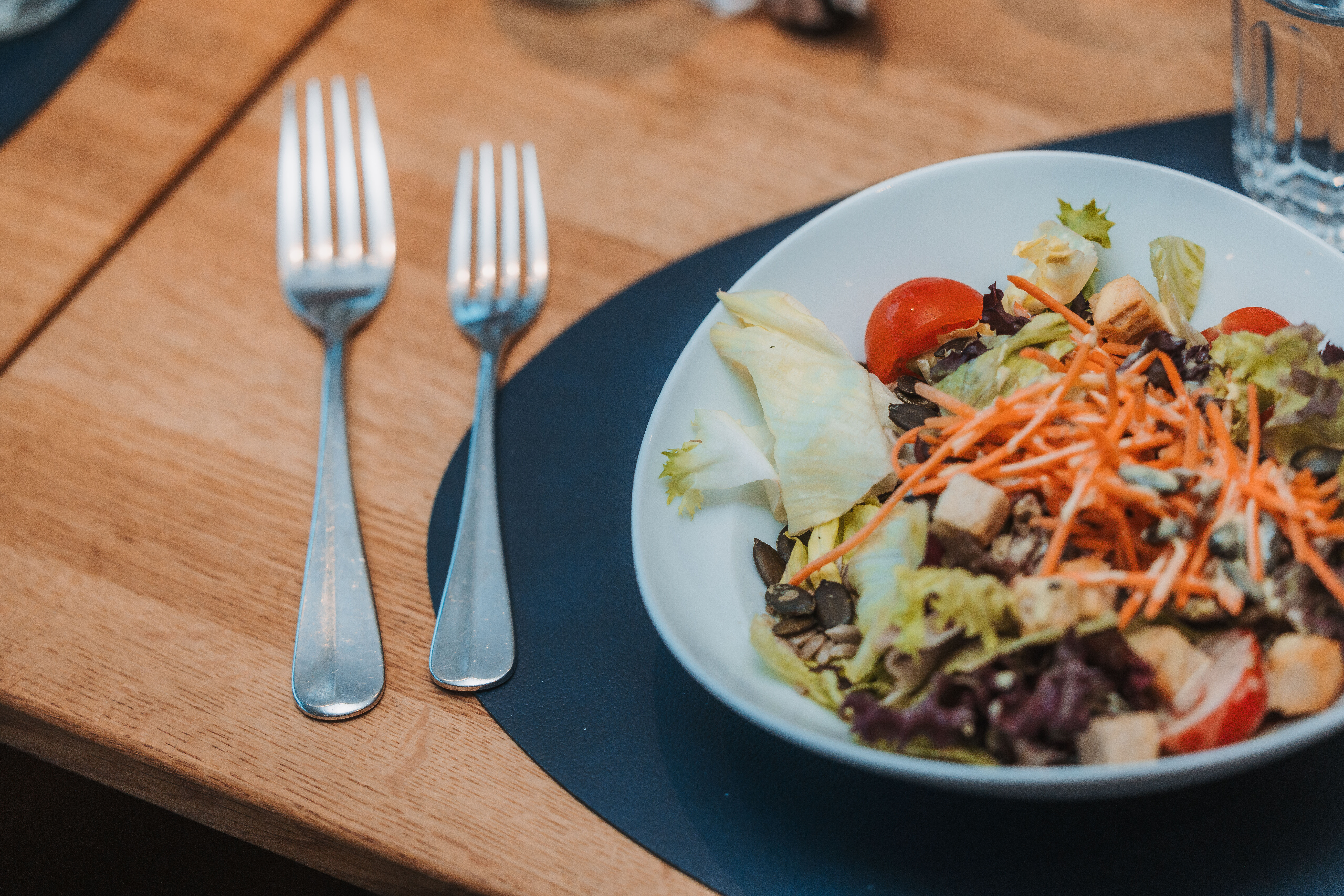 Bunt gemischte Blattsalate