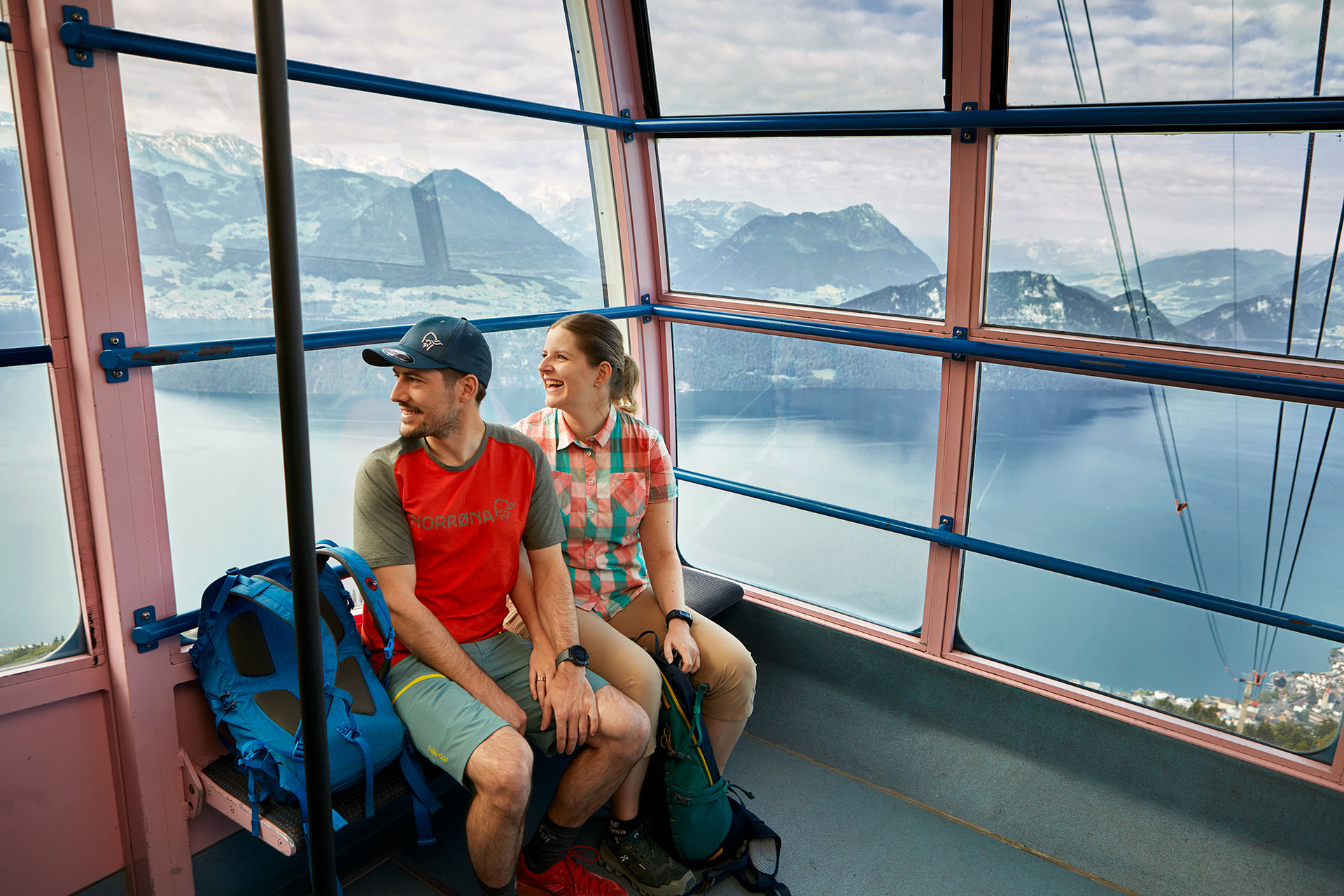 mys-Gipfel-Dorf Wanderticket-Fahrt in Luftseilbahn nach Rigi Kaltbad
