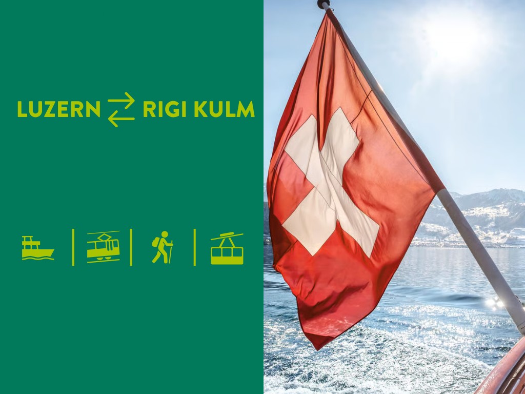Rigi Tageskarte und Schiff Luzern-Vitznau retour