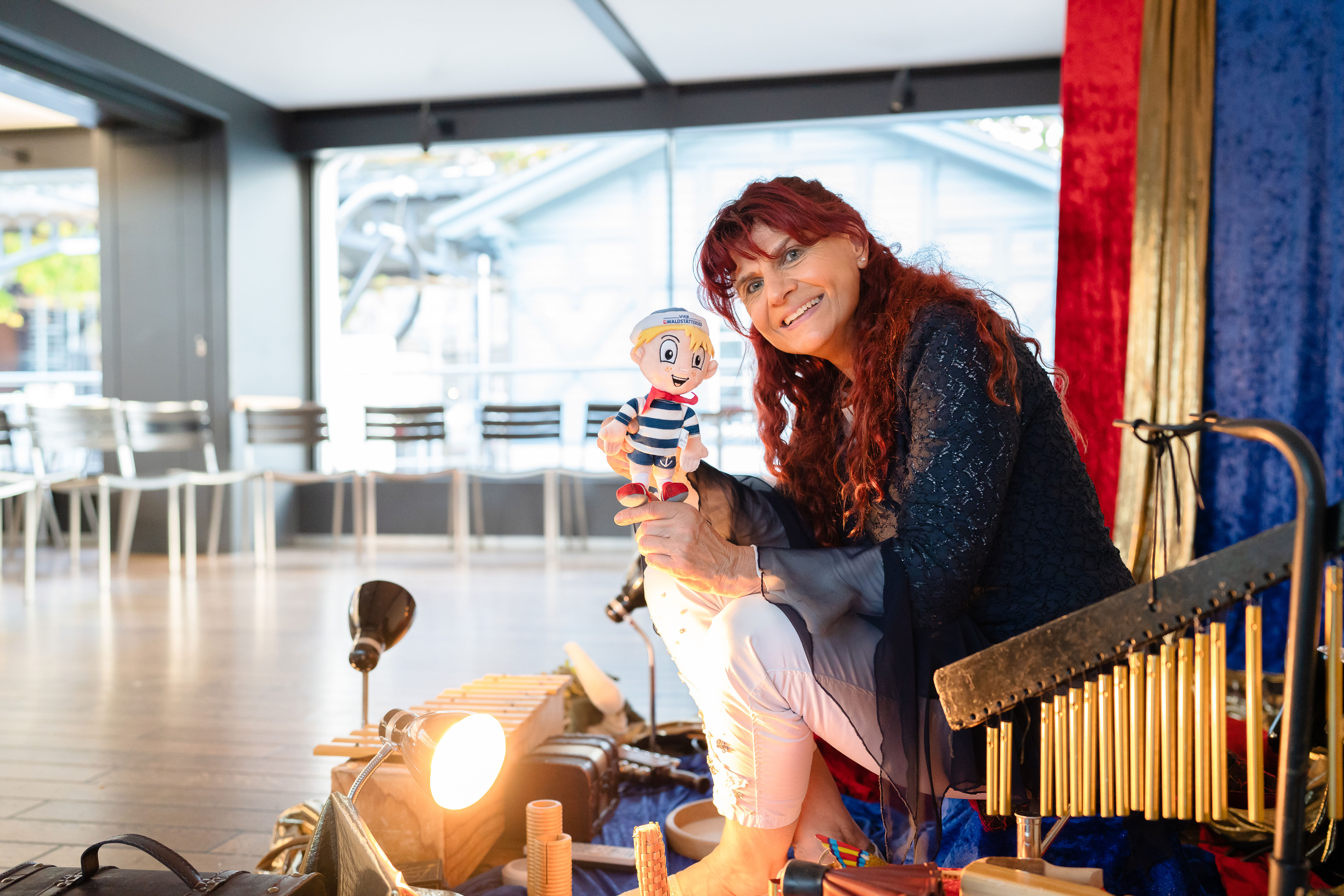 Jolanda Steiner auf dem Märli-Schiff auf dem Vierwaldstättersee